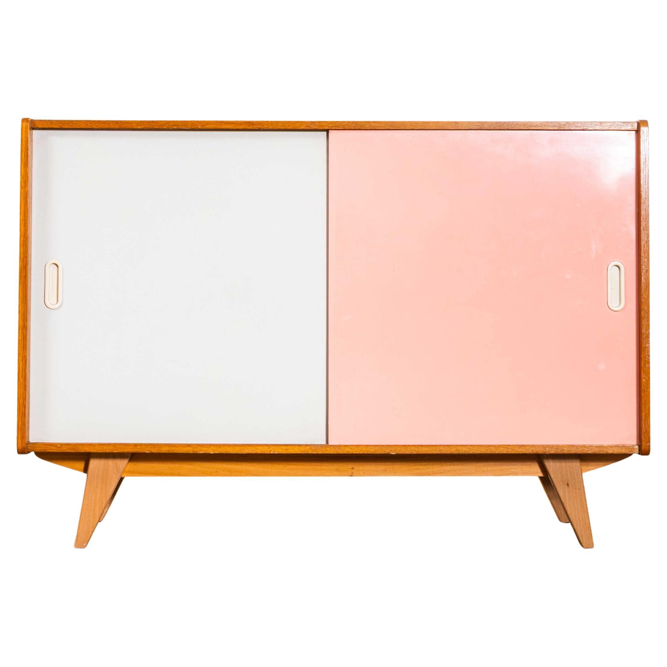 1950
s Two Door Cabinet By Jiri Jiroutek For Interieur Praha - Blush Pink