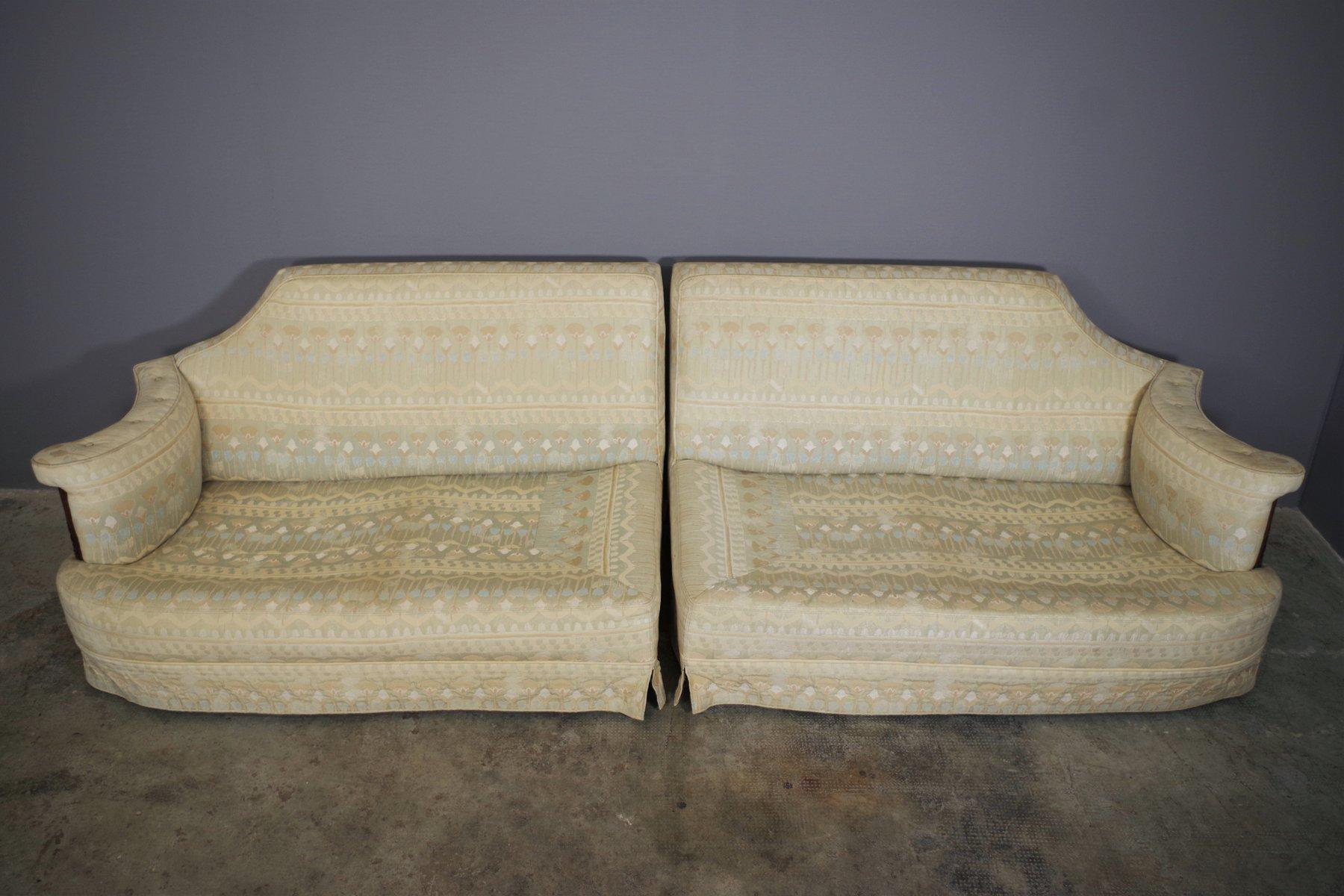 canapé deux pièces des années 1950 - Elegant Vintage Charm en vente 1