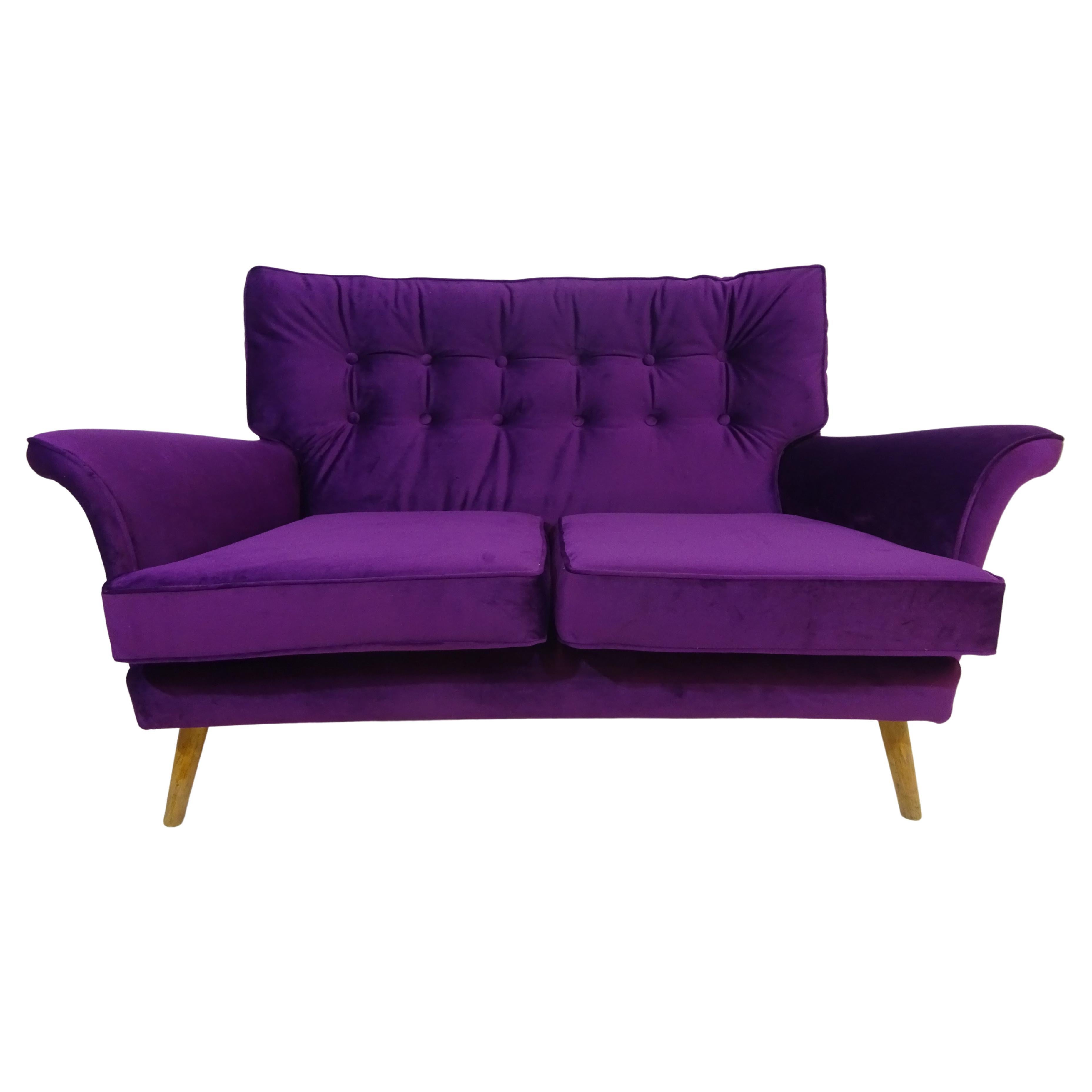 1950's Two Seater Sofa by H Vaughan of London