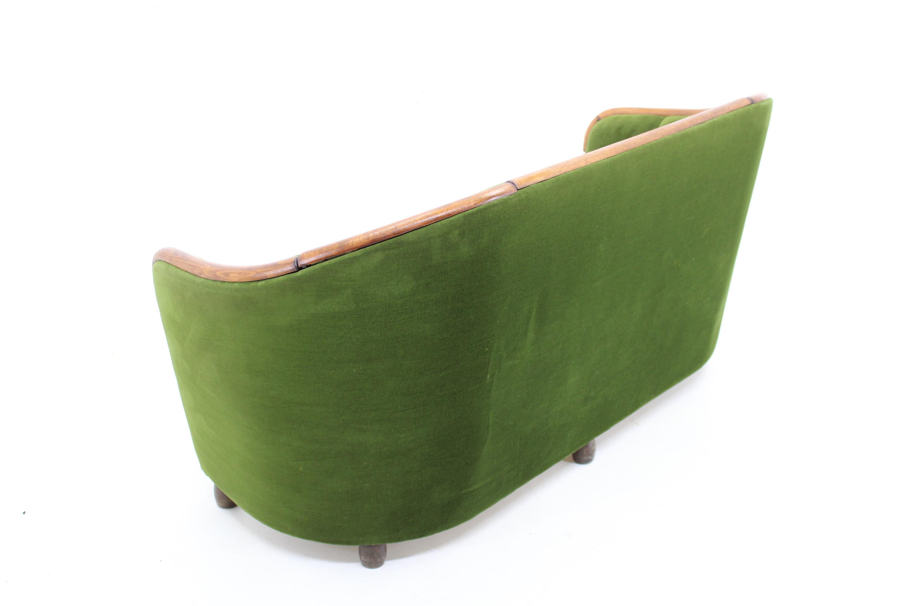 Mid-20th Century 1950s Two Seater Sofa in the Style of Gio Ponti, Czechoslovakia