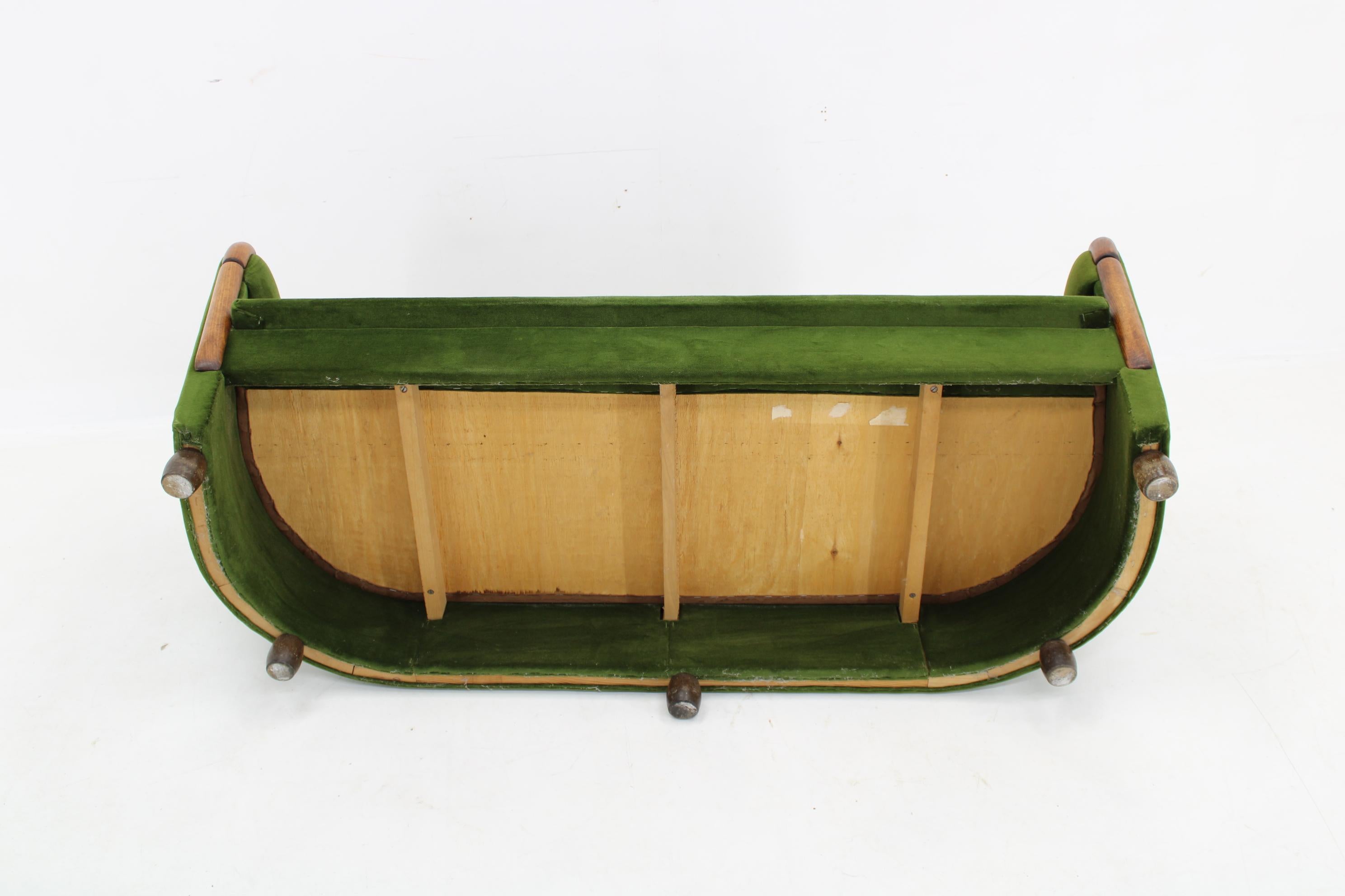 1950s Two Seater Sofa in the Style of Gio Ponti, Czechoslovakia 3