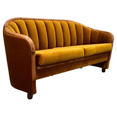 1950s Two Seater Sofa in the Style of Gio Ponti, Czechoslovakia