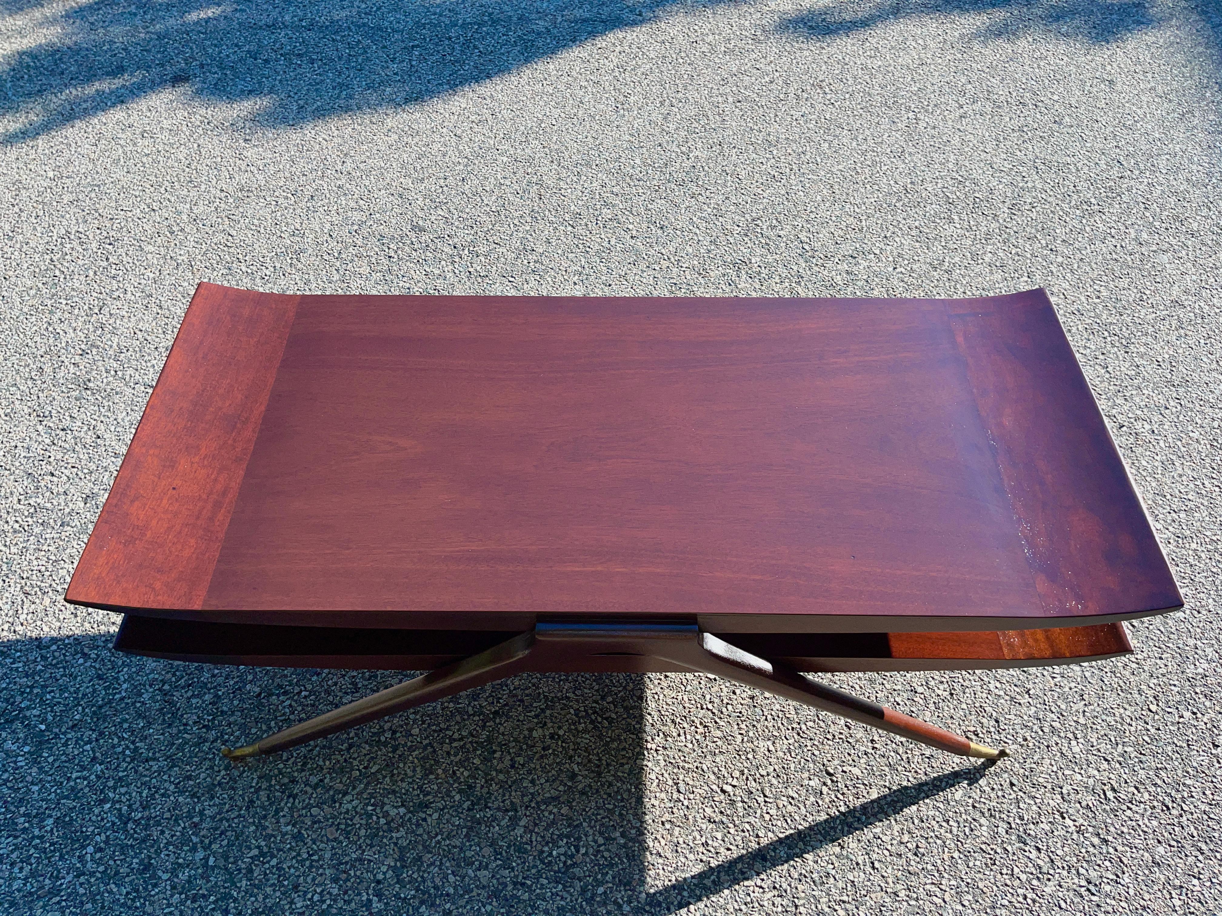 Table Cocktail Tables à deux niveaux des années 50 dans le style d'Ico Parisi en vente 1