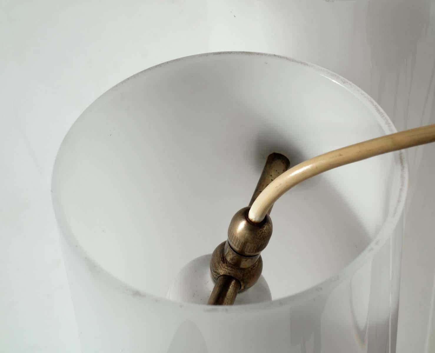 Brass 1950s Uno & Osten Kristiansson for Luxus Sweden Mid-Century Modern Ceiling Lamp For Sale