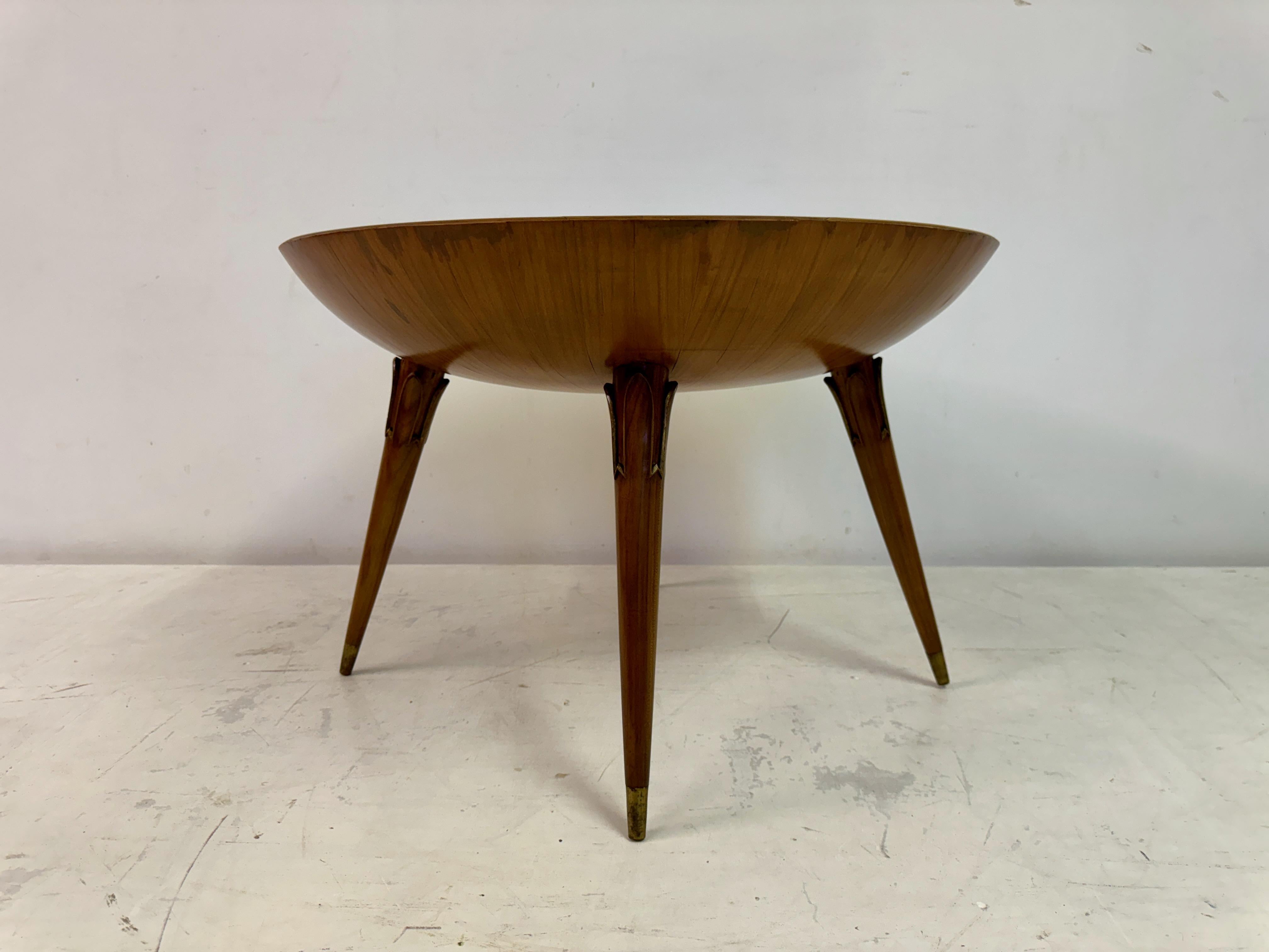 Table basse italienne insolite des années 1950 avec modèle de poisson en vente 6
