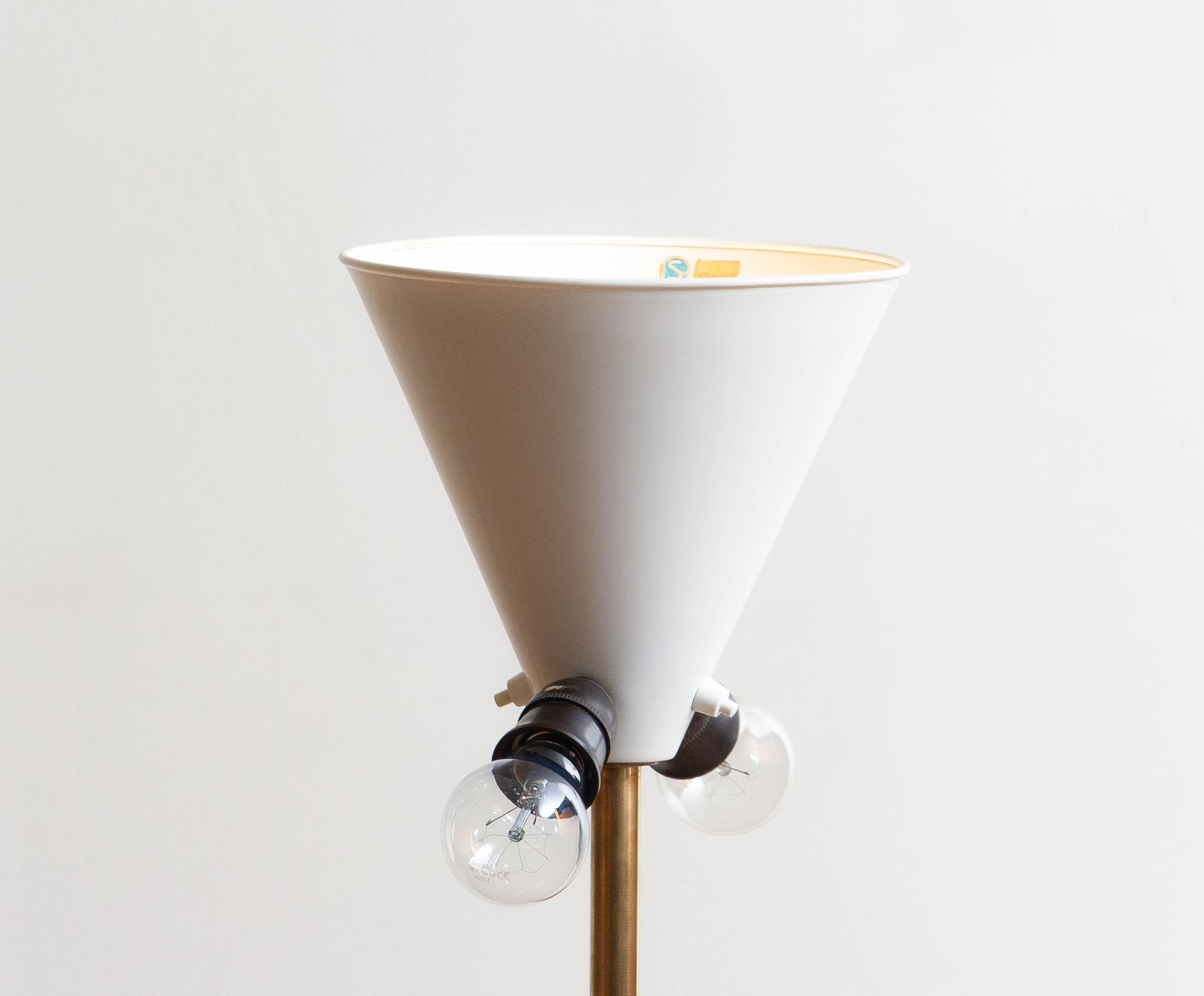 1950s, Up-Light Floor Lamp in Brass and Metal by Fagerhults Belysning, Sweden 4