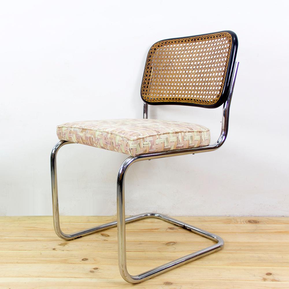 1950s Upholstered Marcel Breuer's B32 Cesca Cantilever Chair 1