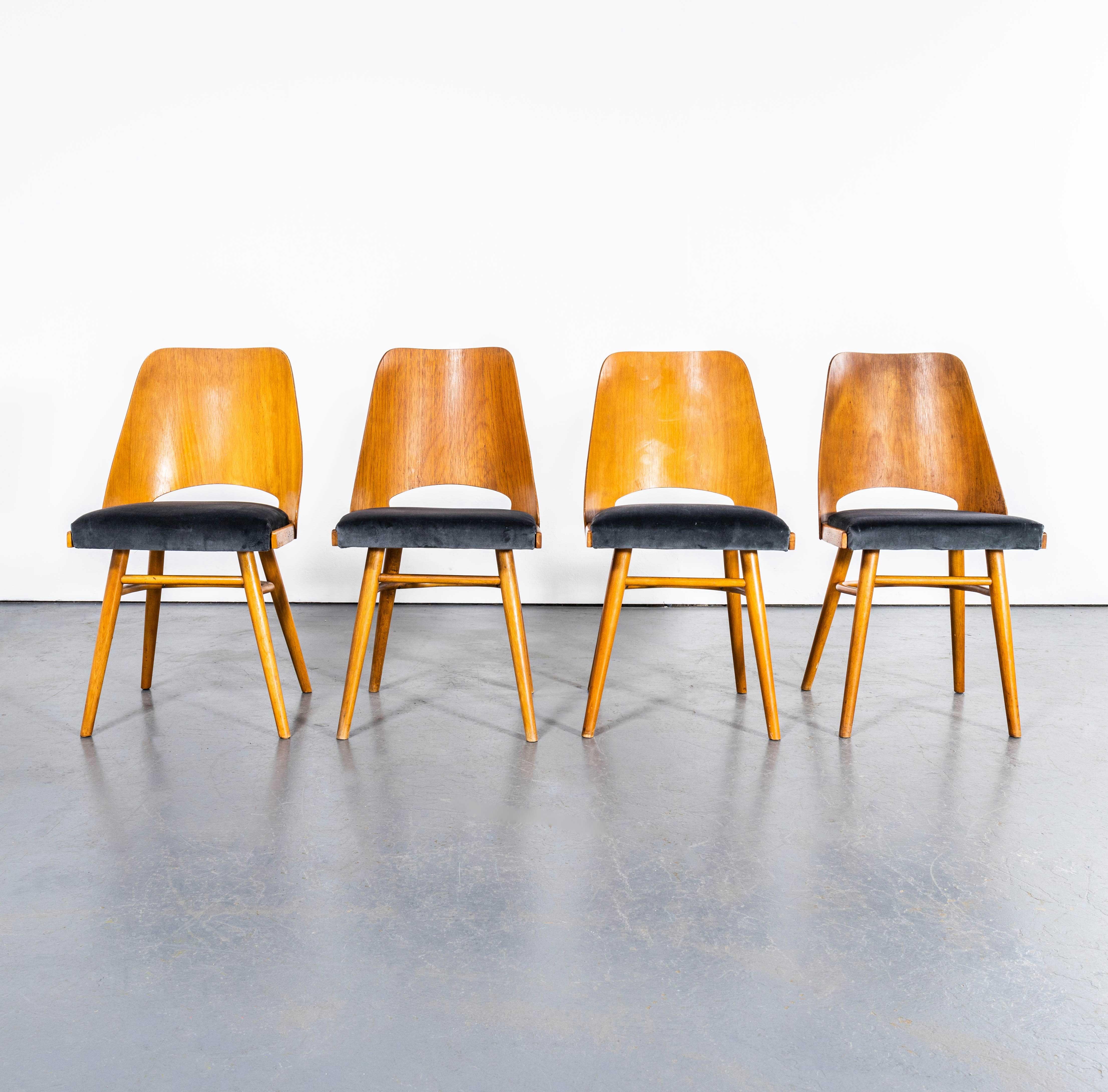 1950's Upholstered Ton Dining Chairs By Radomir Hoffman - Good Quantity Availabl 2
