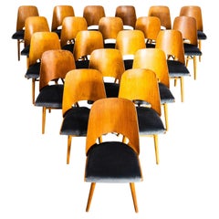 1950's Upholstered Ton Dining Chairs By Radomir Hoffman - Good Quantity Availabl