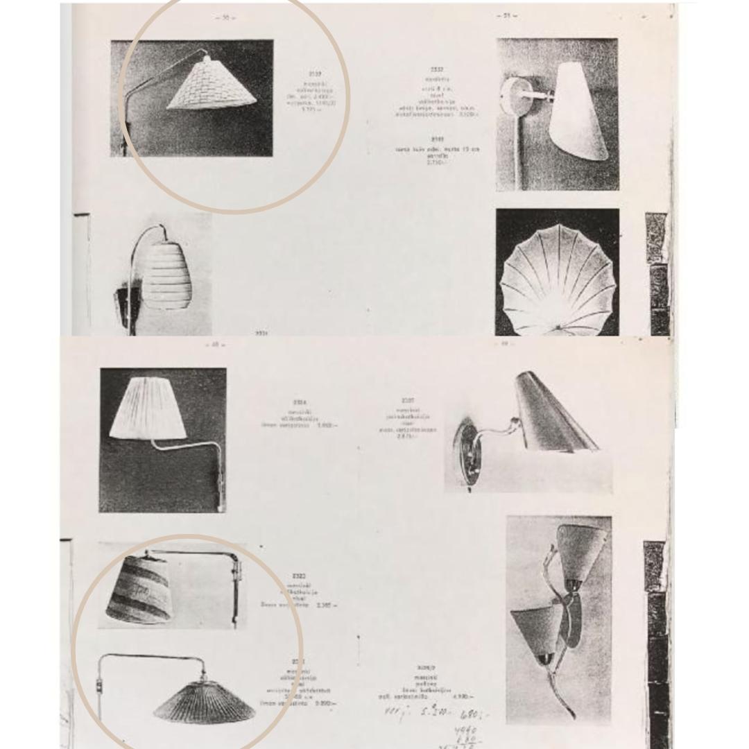 Lampe murale à brancher en rotin et laiton à la manière de Paavo Tynell, années 1950, Valinte Oy en vente 12