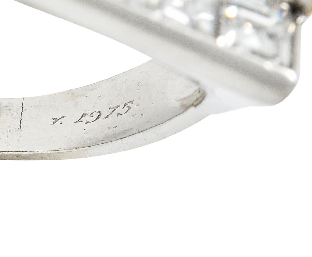 1950s Van Cleef & Arpels 6.59 Carat Diamond Sapphire Platinum Unisex Ring 5
