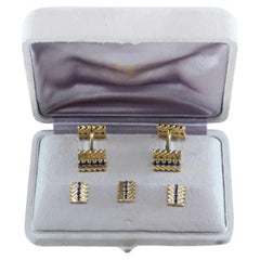 1950er Jahre Van Cleef & Arpels Saphir-Gold-Kleidset