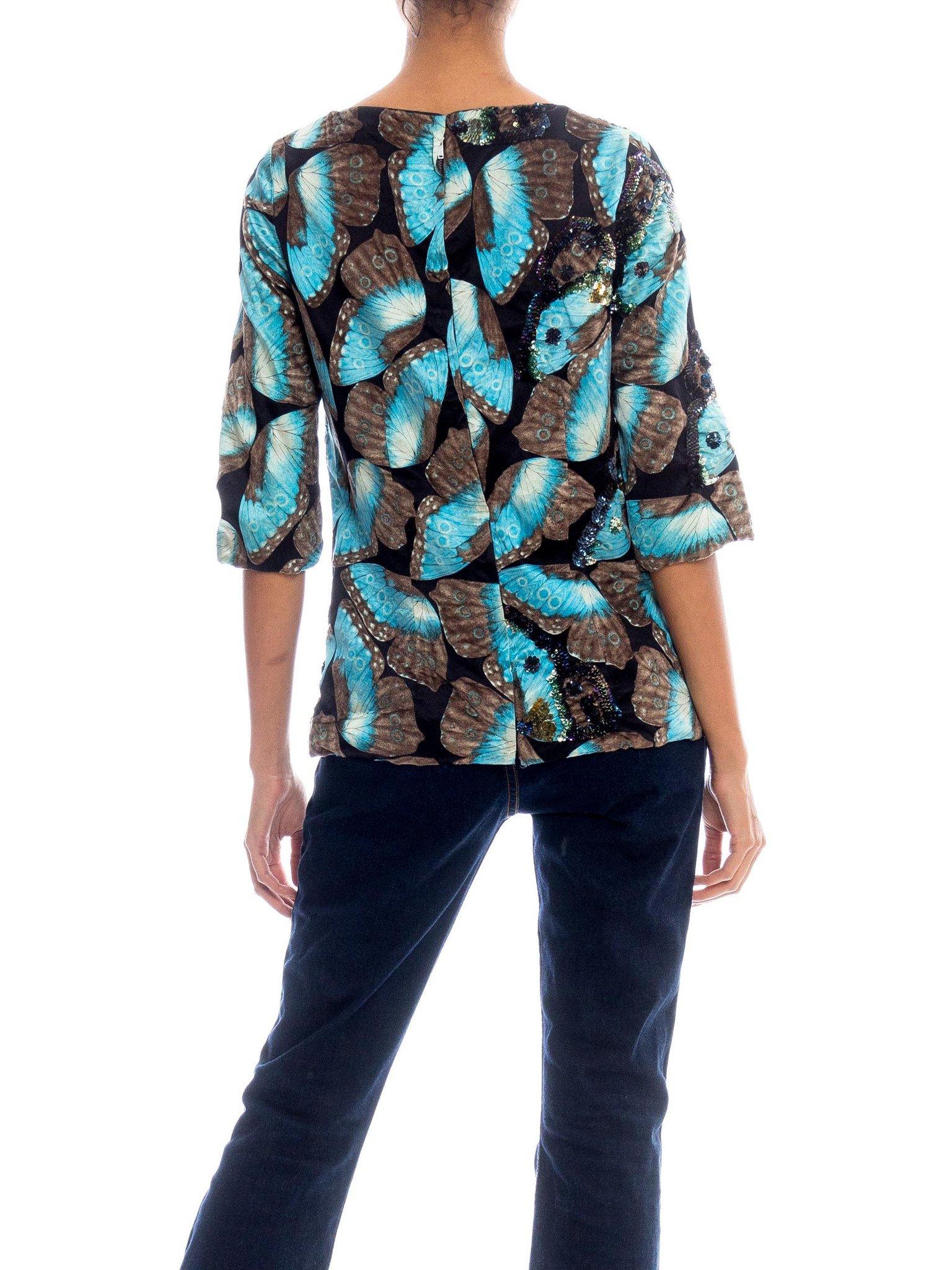 butterfly hands blouse