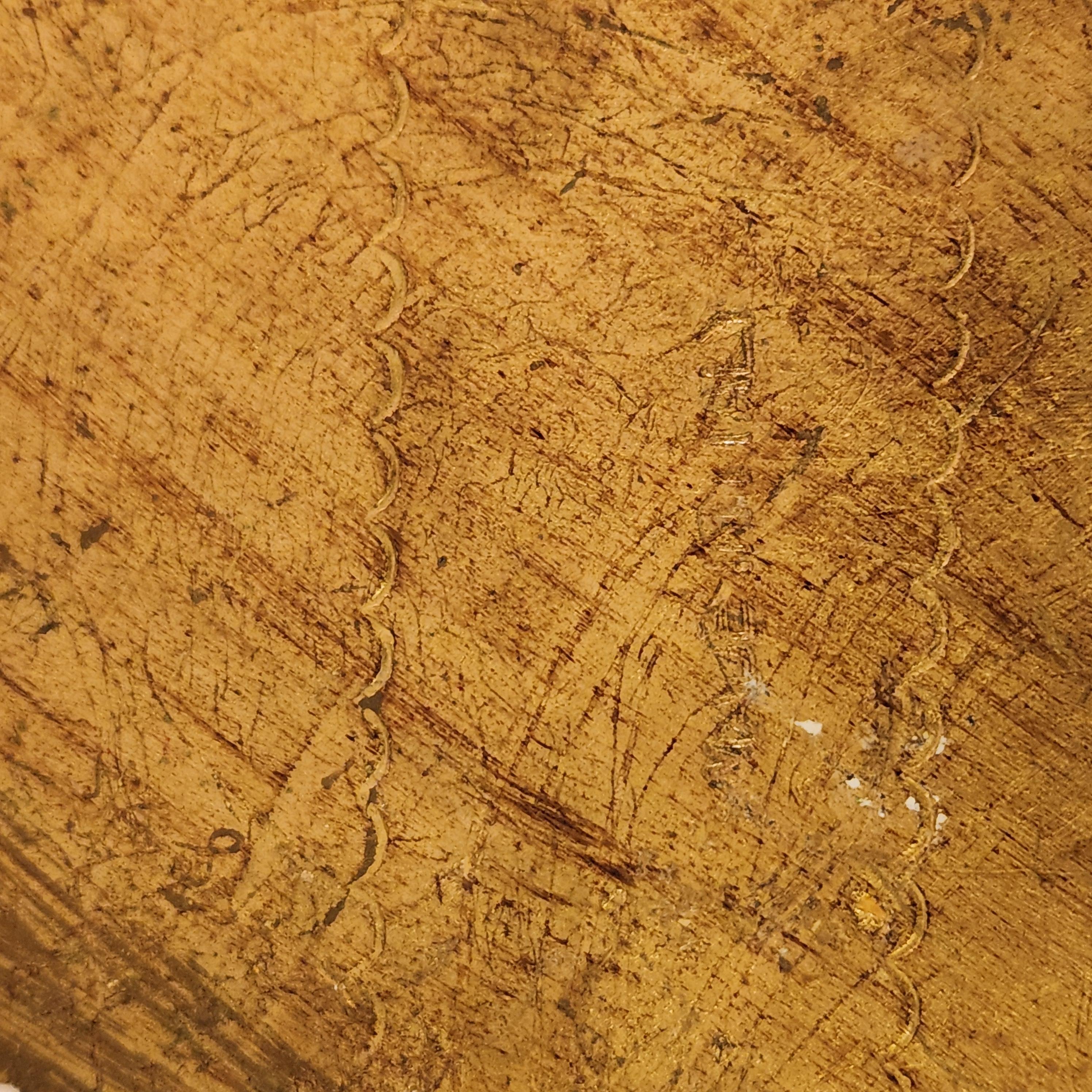 Joyero de madera dorada veneciana de los años 50 Italia siglo XX en venta