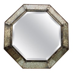 1950's Venetian Style Large Octagonal Wall Mirror