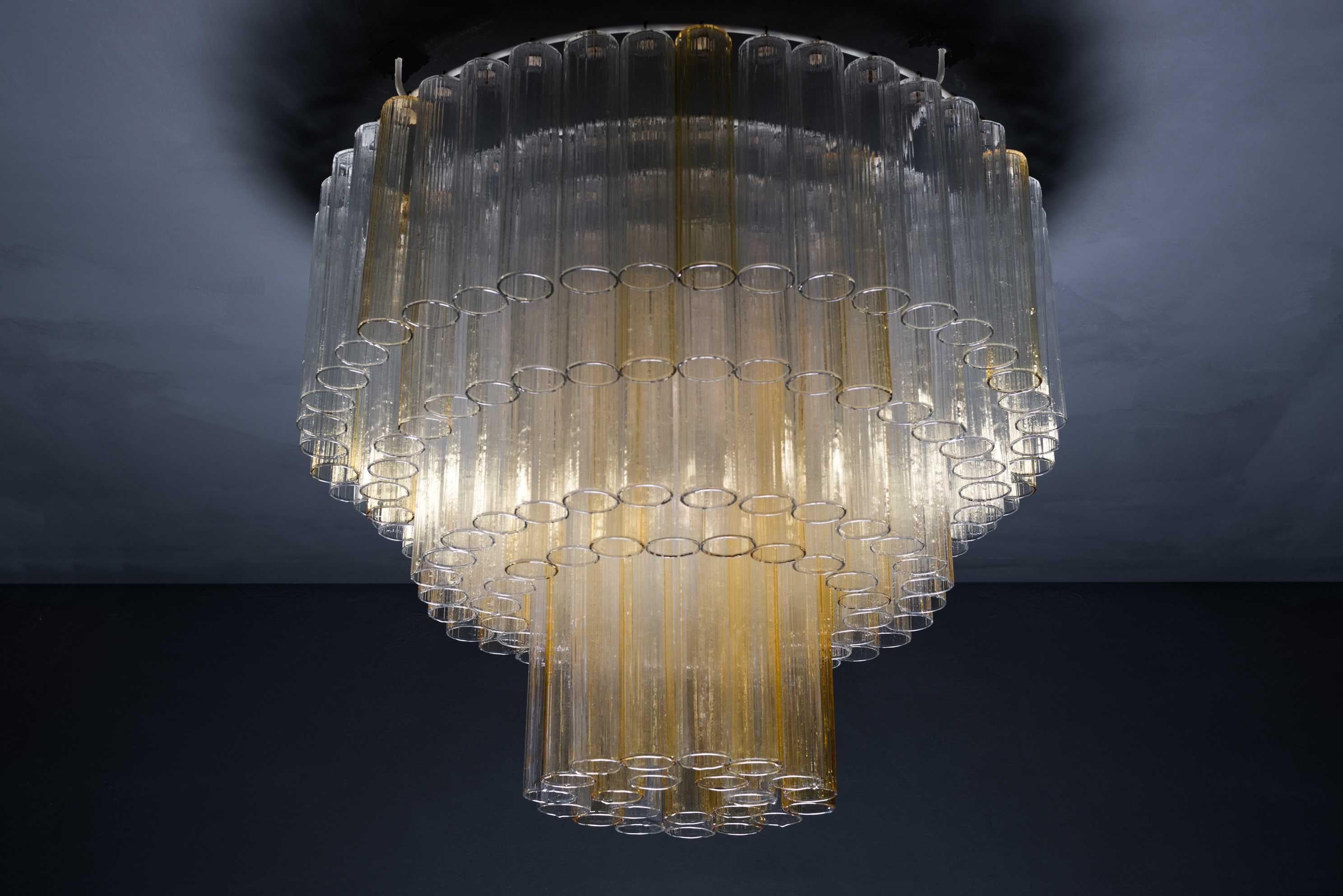 Large 4 tier Murano chandelier, Circa 1950 Italy.