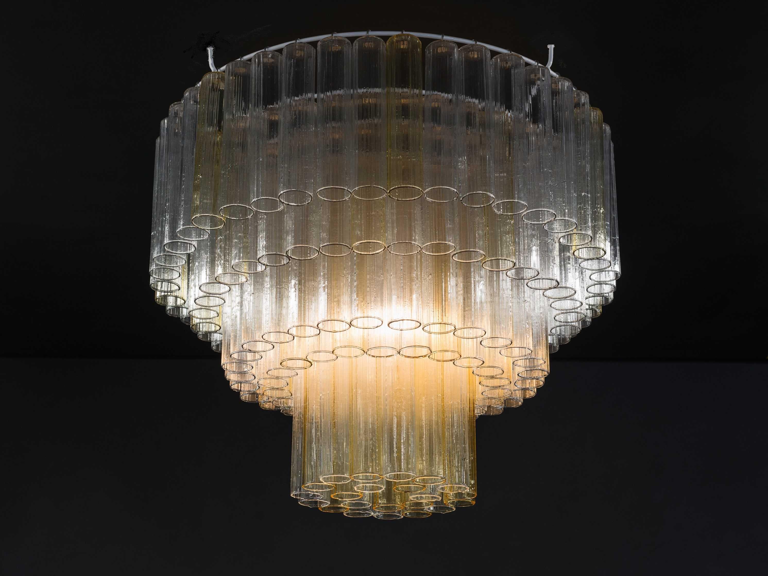 Murano Glass 1950's Venini Chandelier