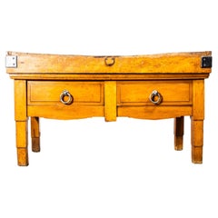 1950’s Very Large Belgian Butchers Workstation – Butchers Block