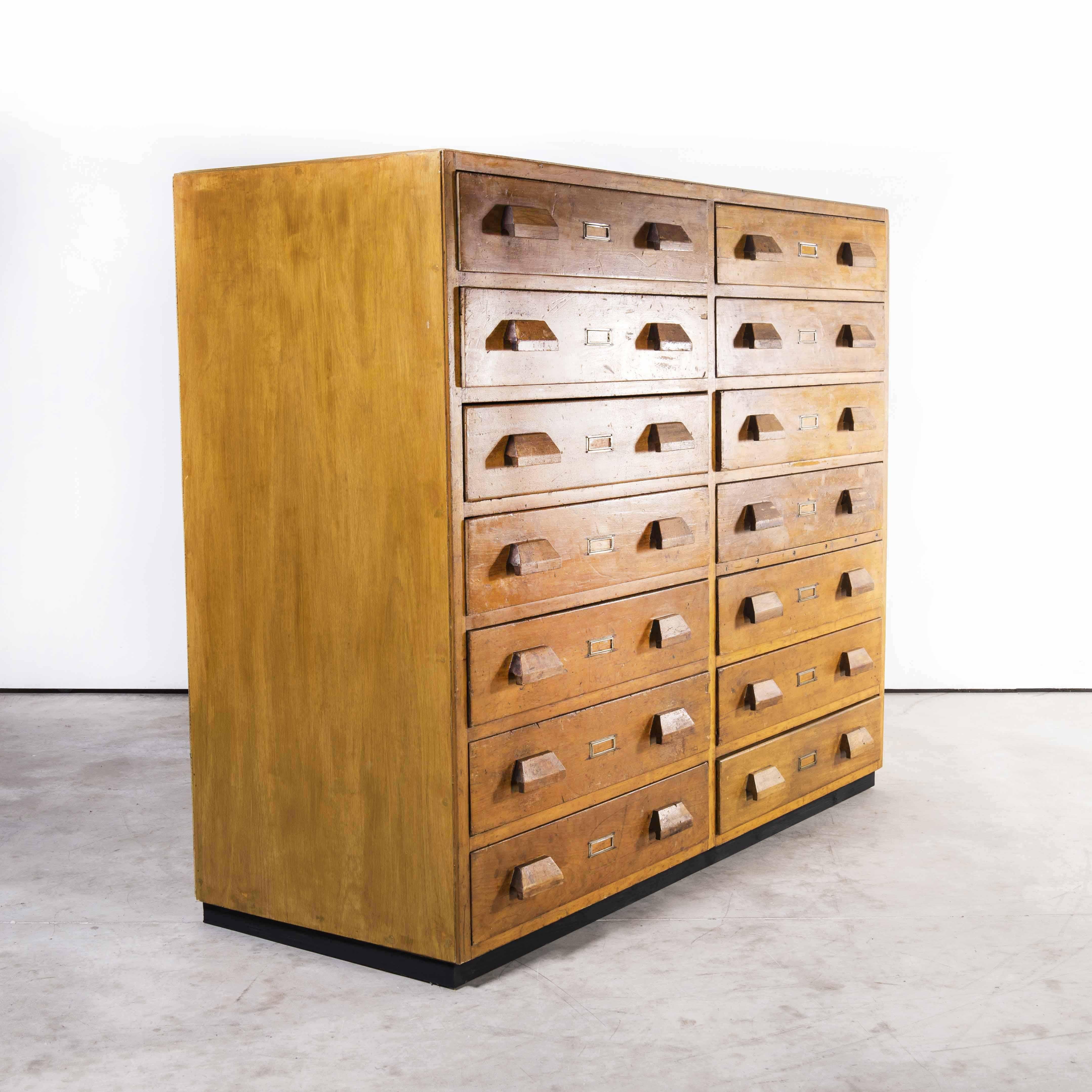 1950's Very Large Collectors  Chest Of Drawers - Fourteen Drawers For Sale 2
