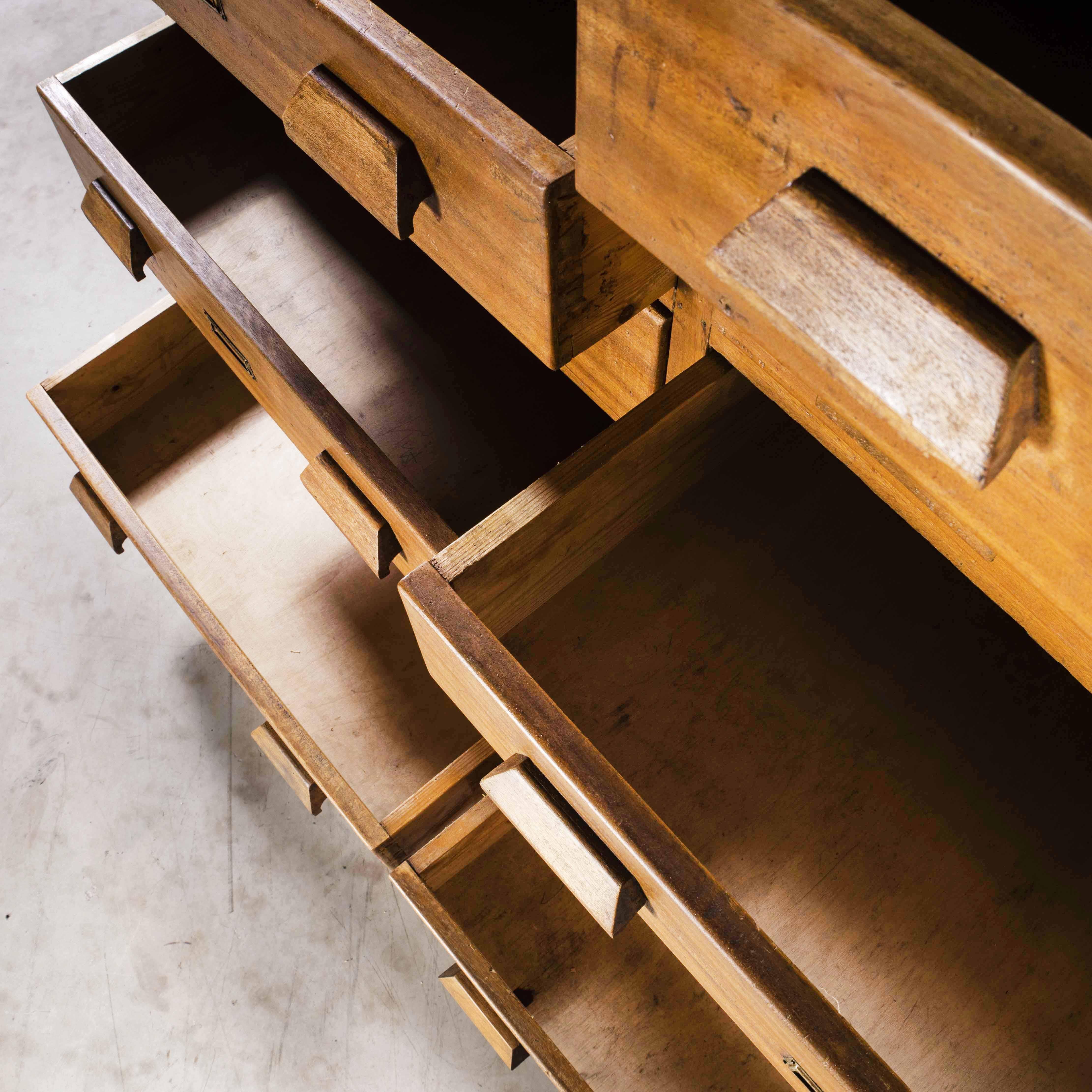 1950’s Very Large Collectors Chest Of Drawers, Fourteen Drawers 'Model 1216' For Sale 4