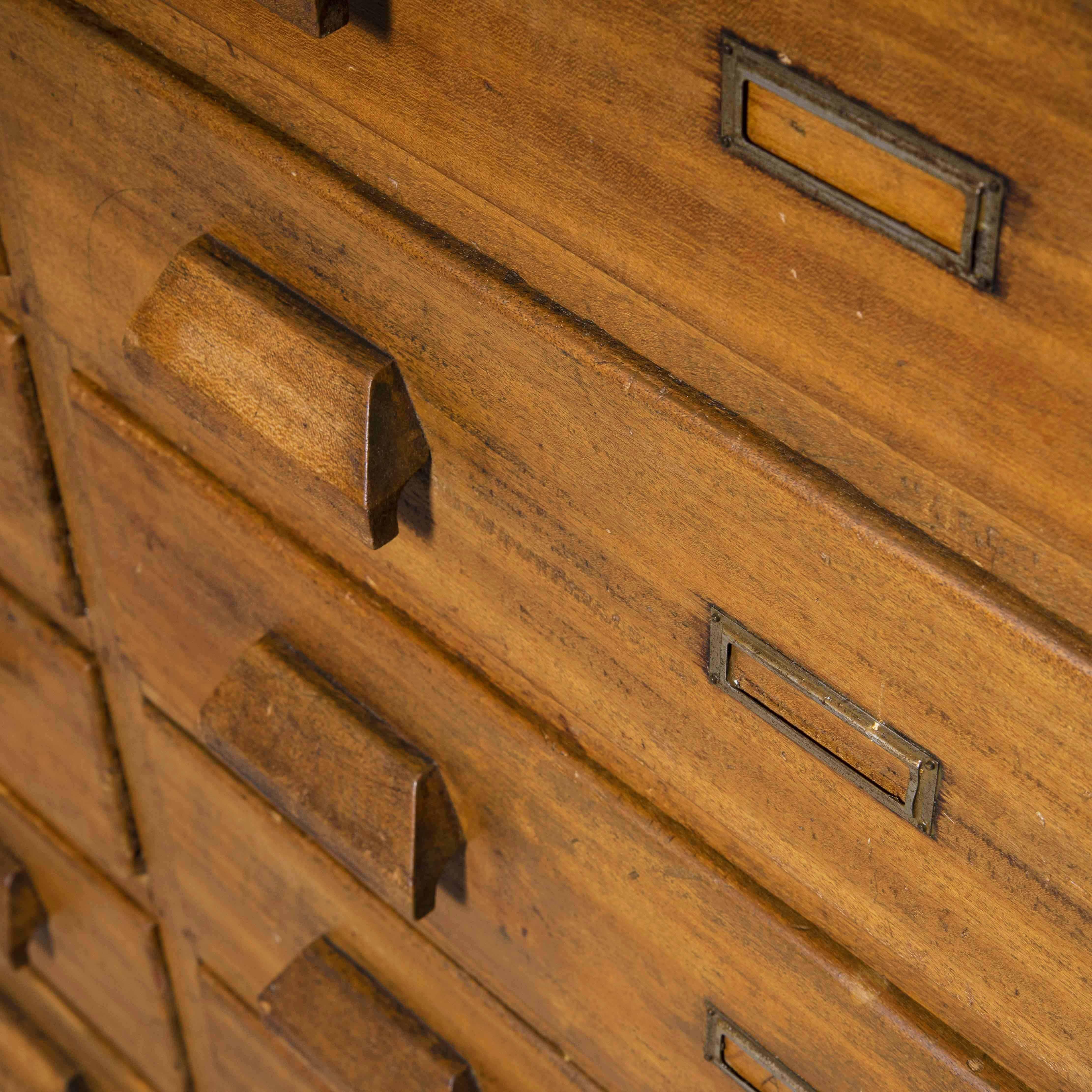 1950’s Very Large Collectors Chest Of Drawers, Fourteen Drawers 'Model 1216' In Good Condition For Sale In Hook, Hampshire