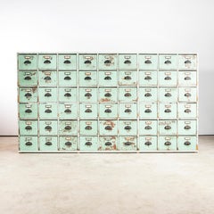1950's Very Large French Workshop Drawers - Fifty Four Drawers