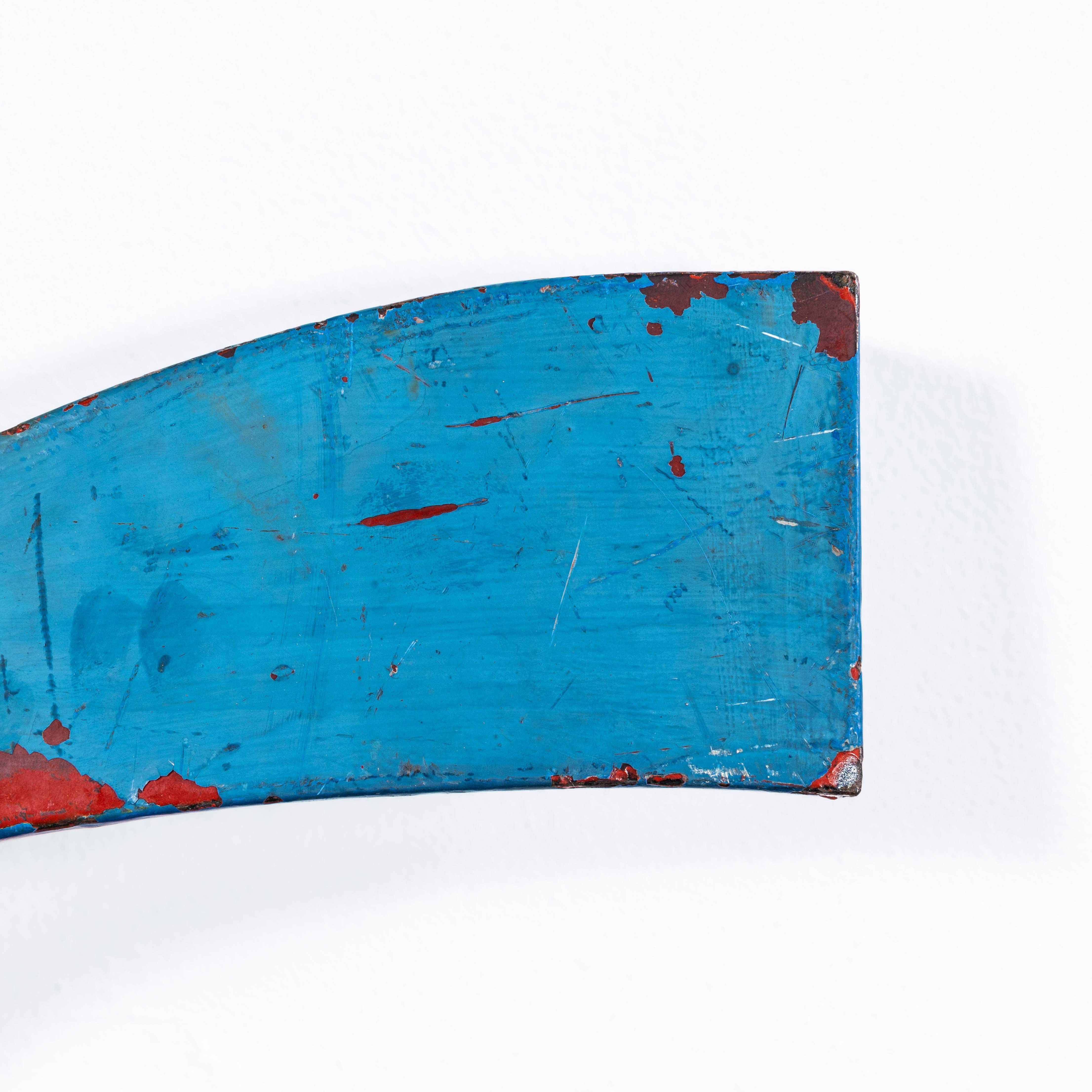 Très grande lettre de signalisation industrielle des années 1950 - Bleu R Bon état - En vente à Hook, Hampshire
