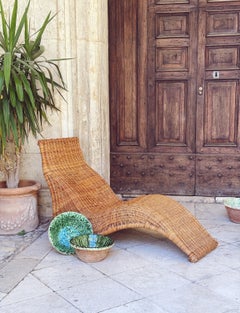 1950s Vimini Chaise Long