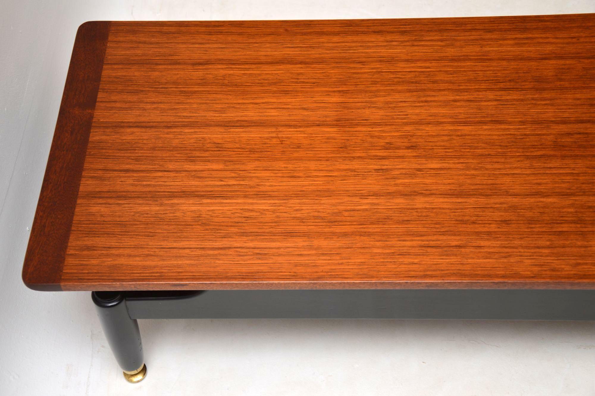 English 1950s Vintage Afromosia Coffee Table / Bench by G- Plan