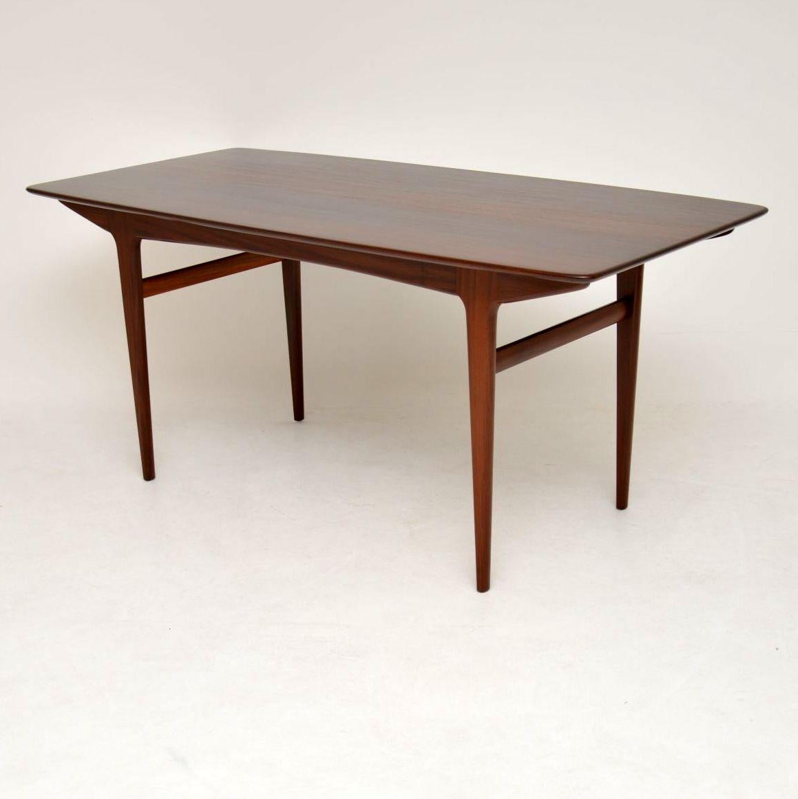 English 1950s Vintage Afromosia Dining Table by Younger