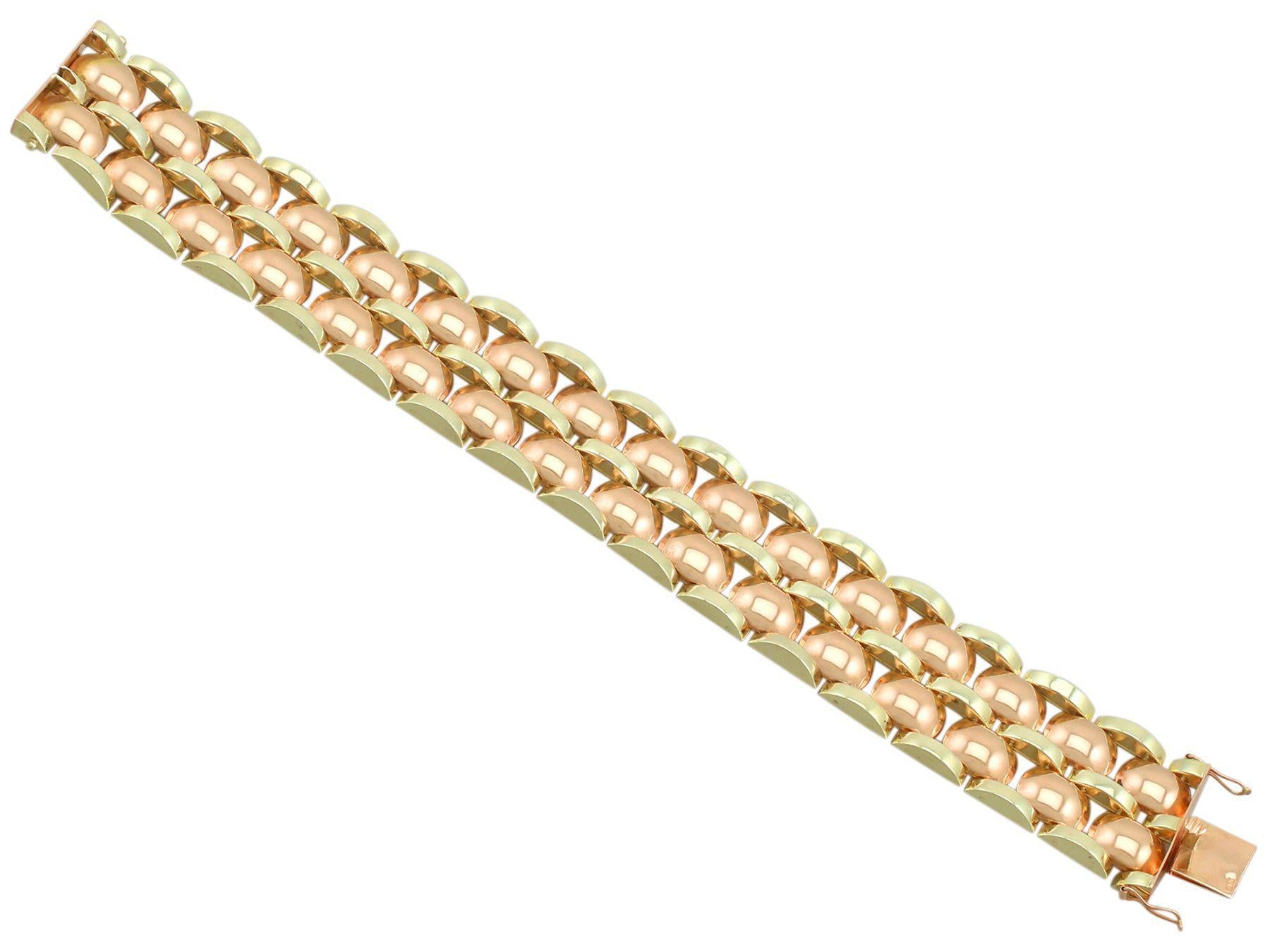 art deco gold bracelet