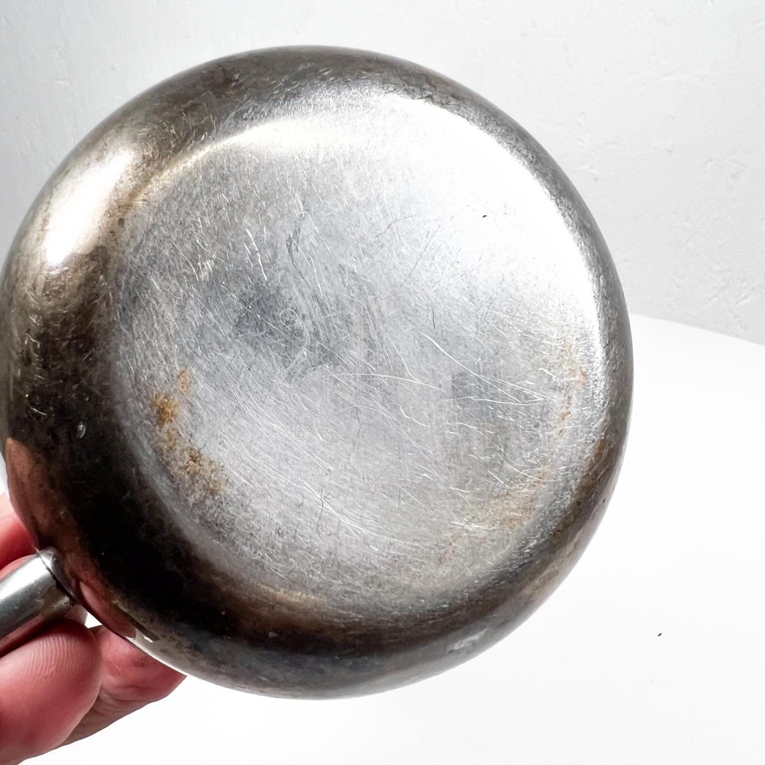 1950s Vintage Art Deco Stylish Small Tea Pot Stainless Steel 2