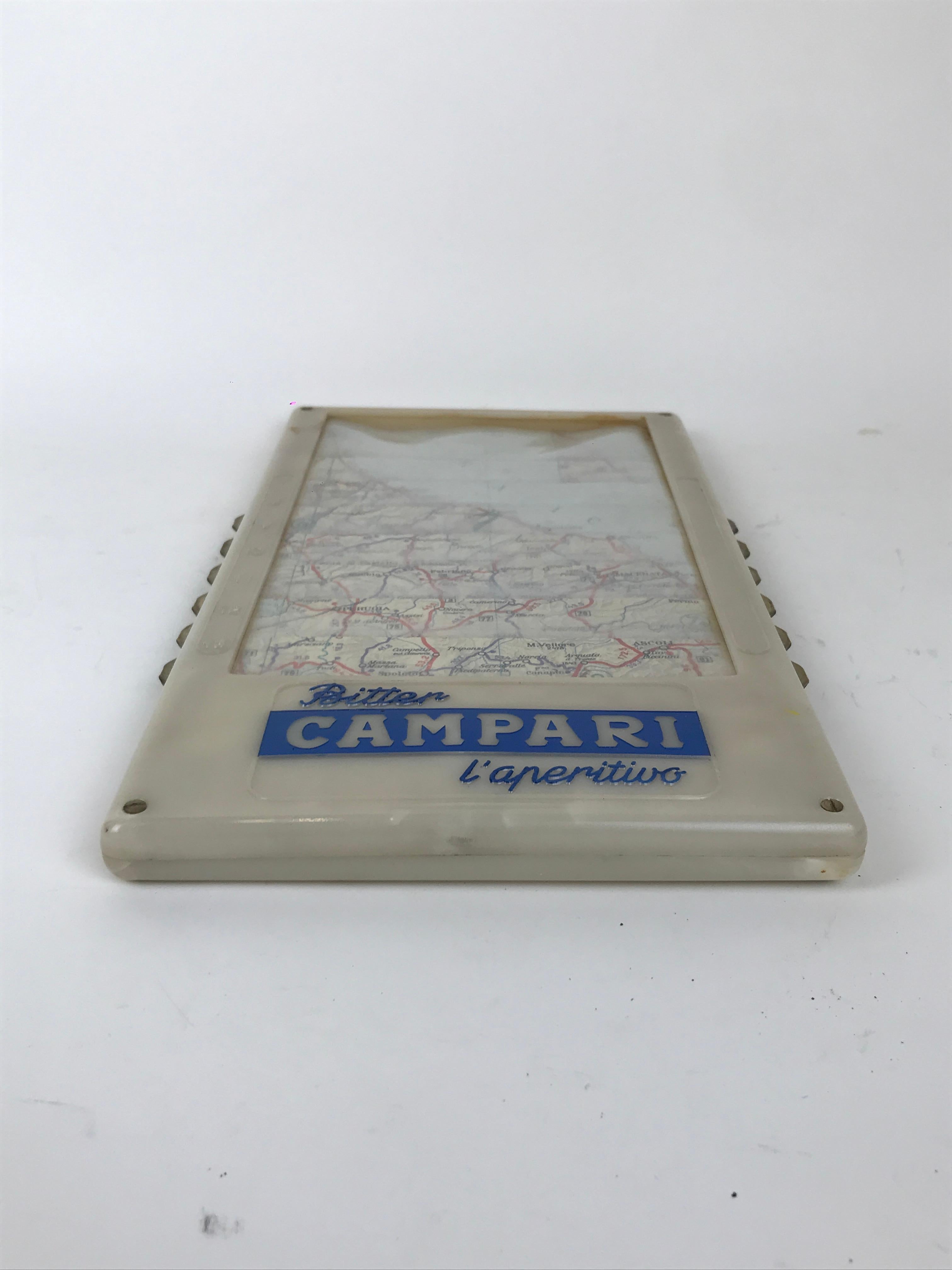 1950s Vintage Automatic Map of Italy Advertising Gift by Davide Campari Company For Sale 1