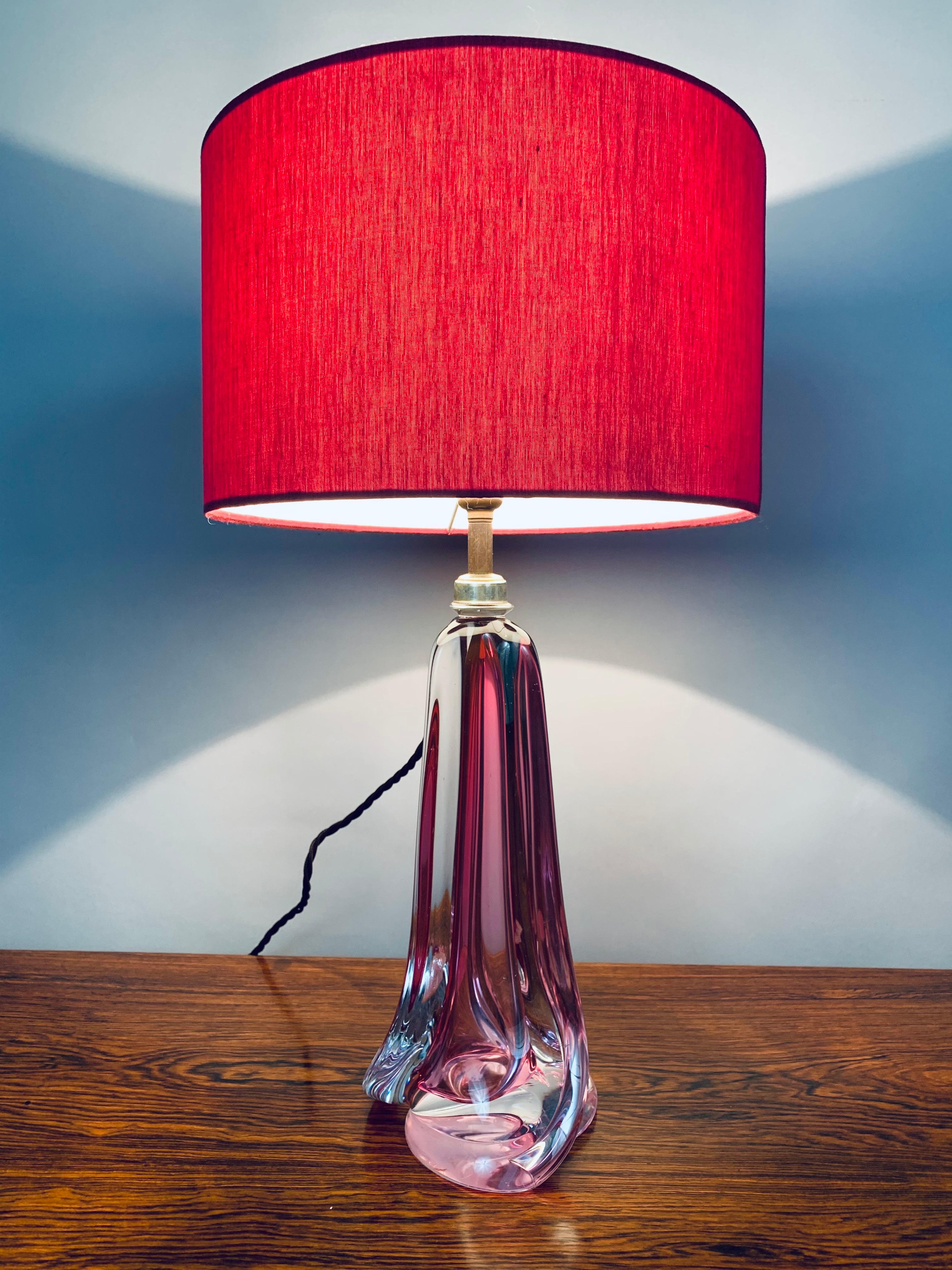 pink crystal lamp shade