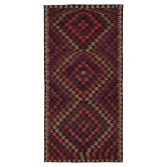 Tapis de couloir Kilim persan Bidjar vintage des années 1950 à motifs multicolores par Rug & Kilim