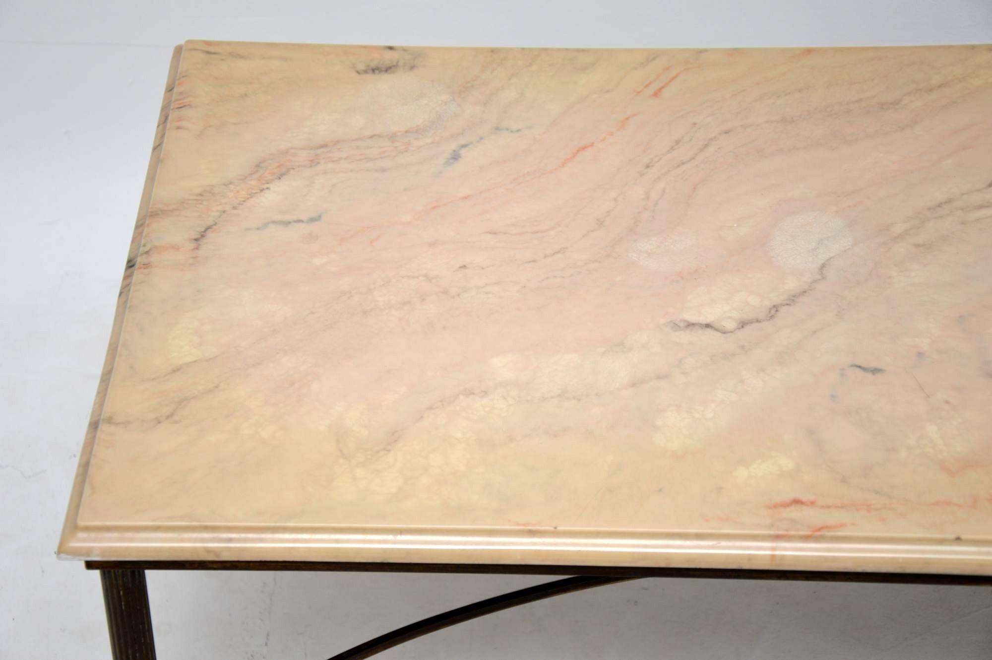 vintage marble coffee table