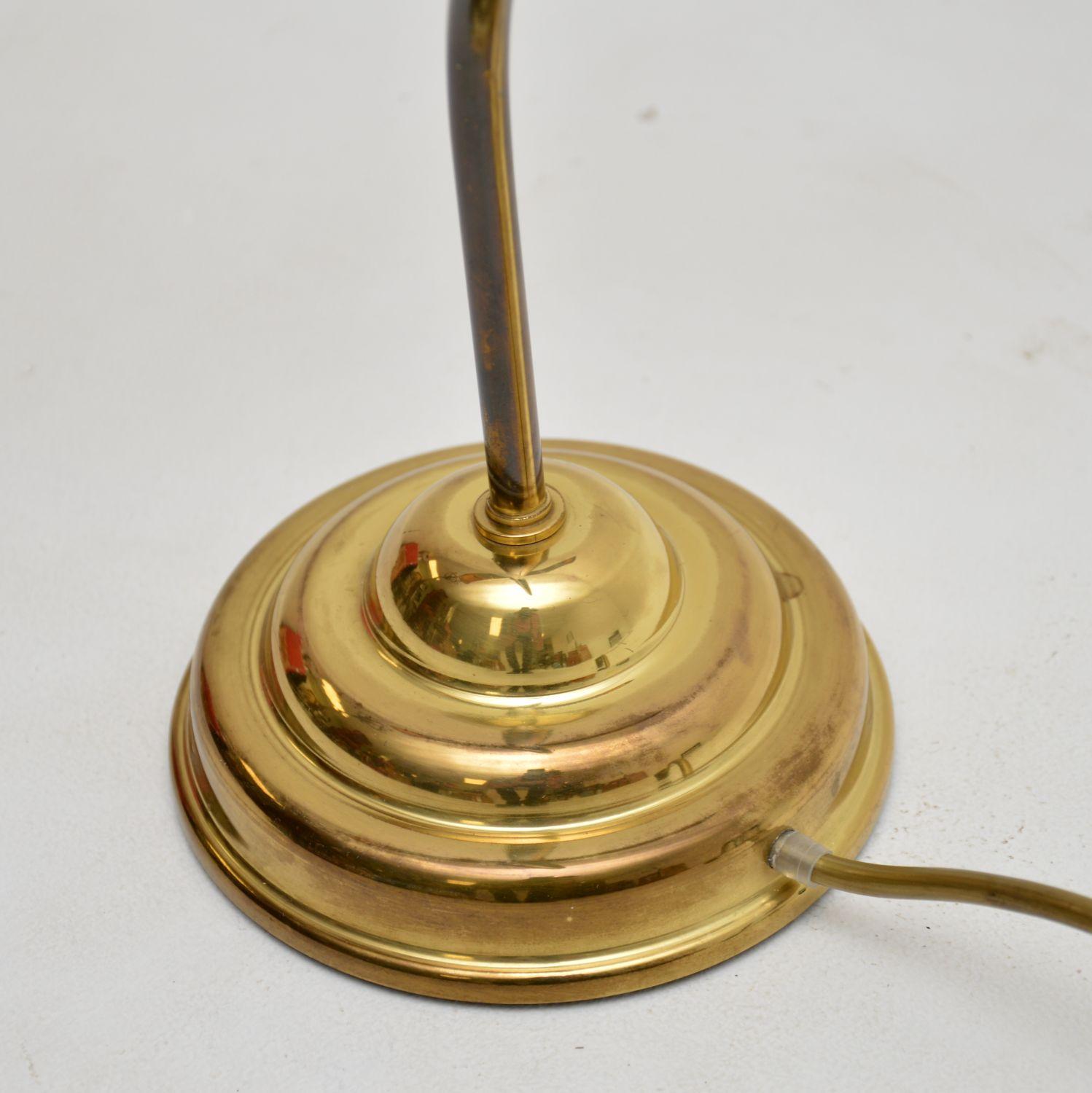 1950's Vintage Brass Desk Lamp For Sale 1