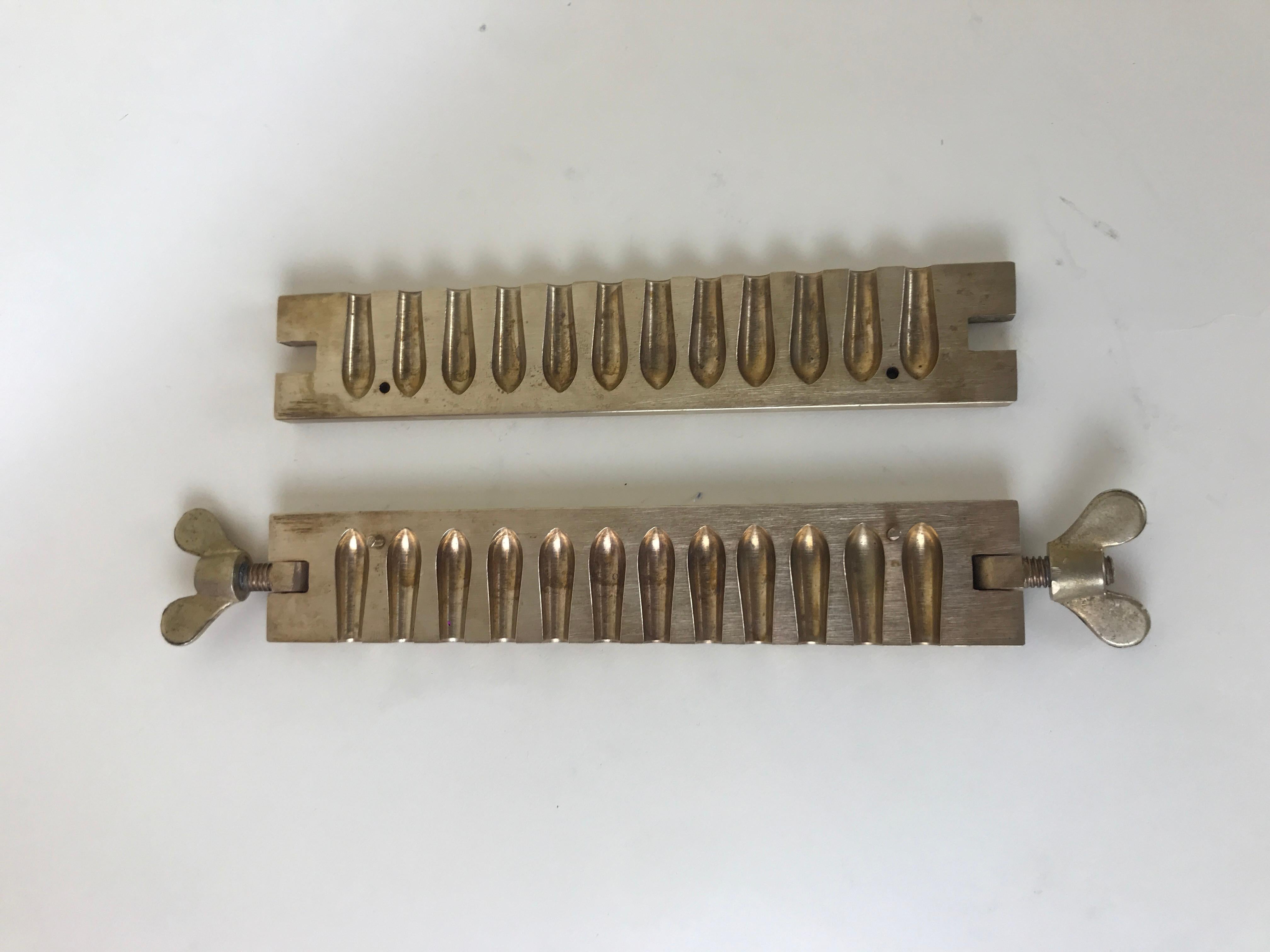 1950s Vintage Brass Suppository Mold Made in Italy For Sale 4