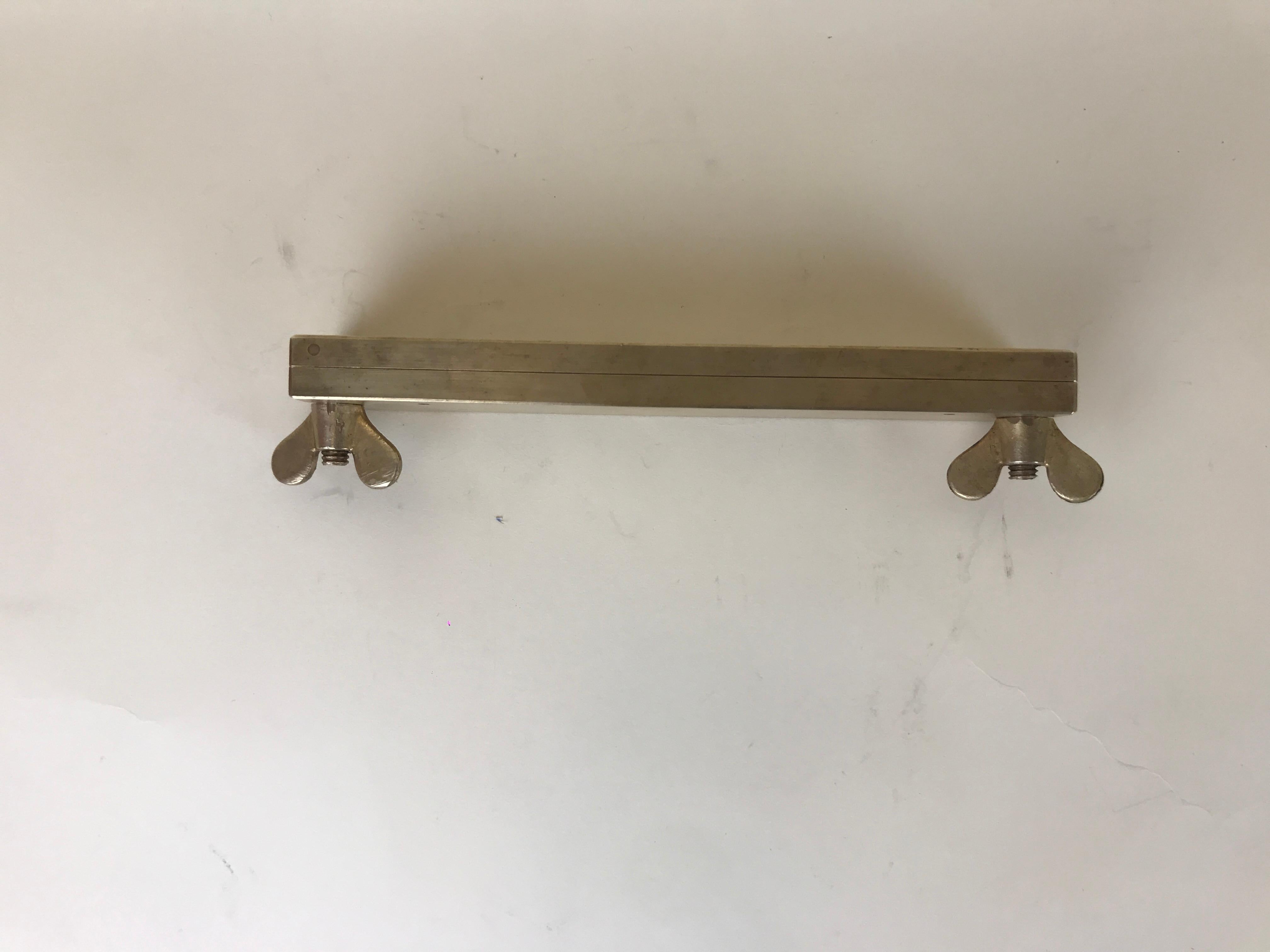 Industrial 1950s Vintage Brass Suppository Mold Made in Italy For Sale