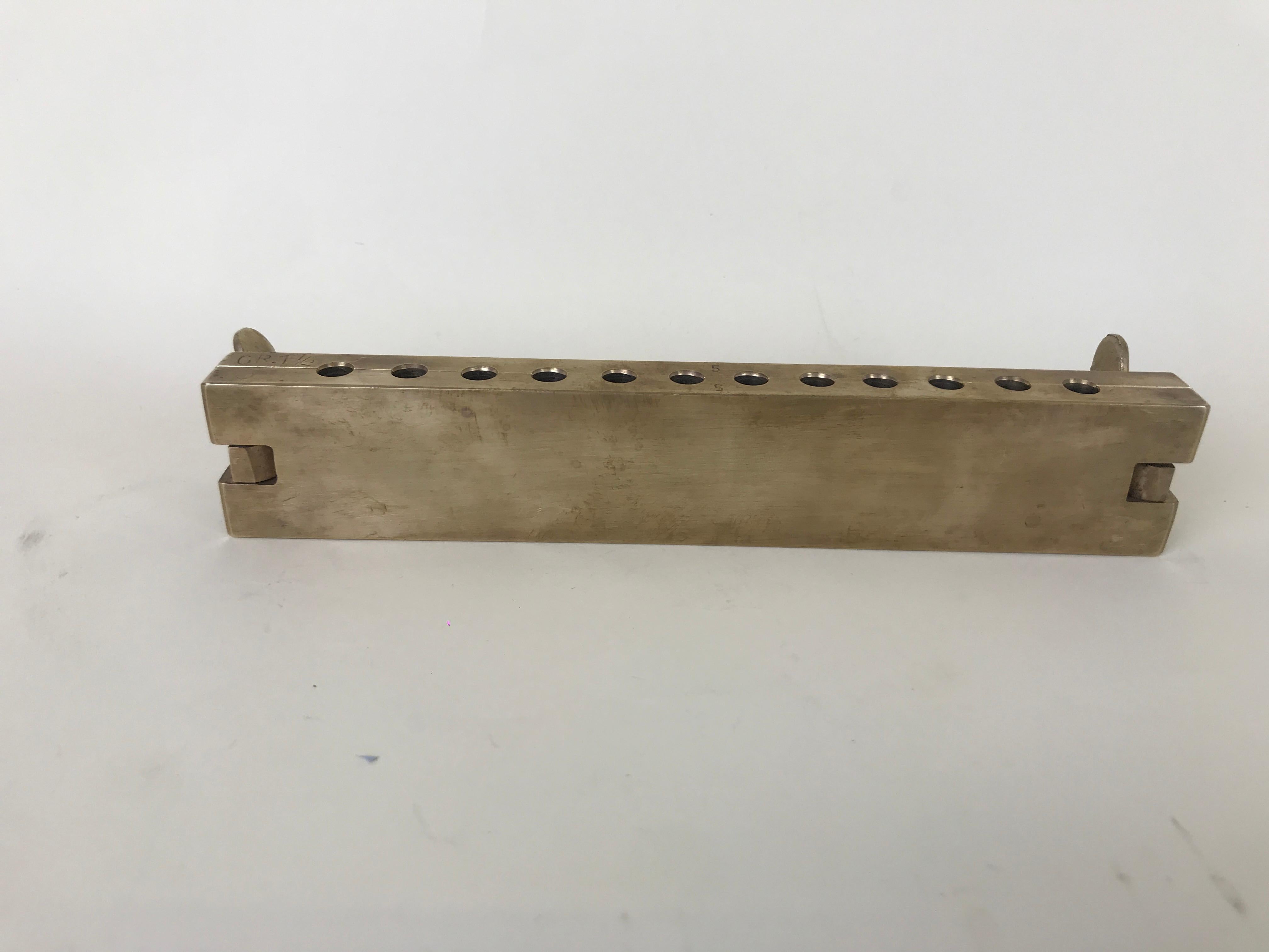1950s Vintage Brass Suppository Mold Made in Italy For Sale 1
