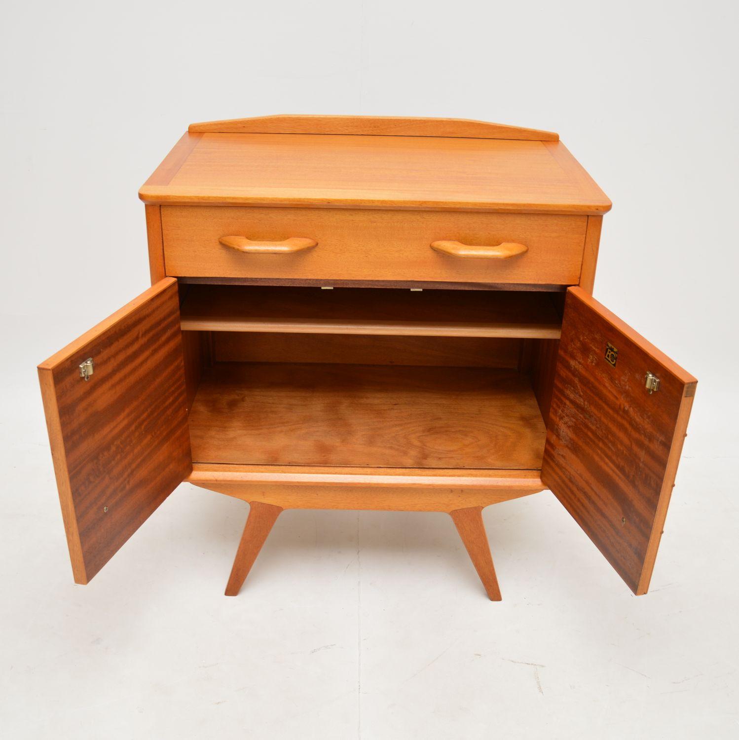 Wood 1950's Vintage Bureau Cabinet by E Gomme For Sale