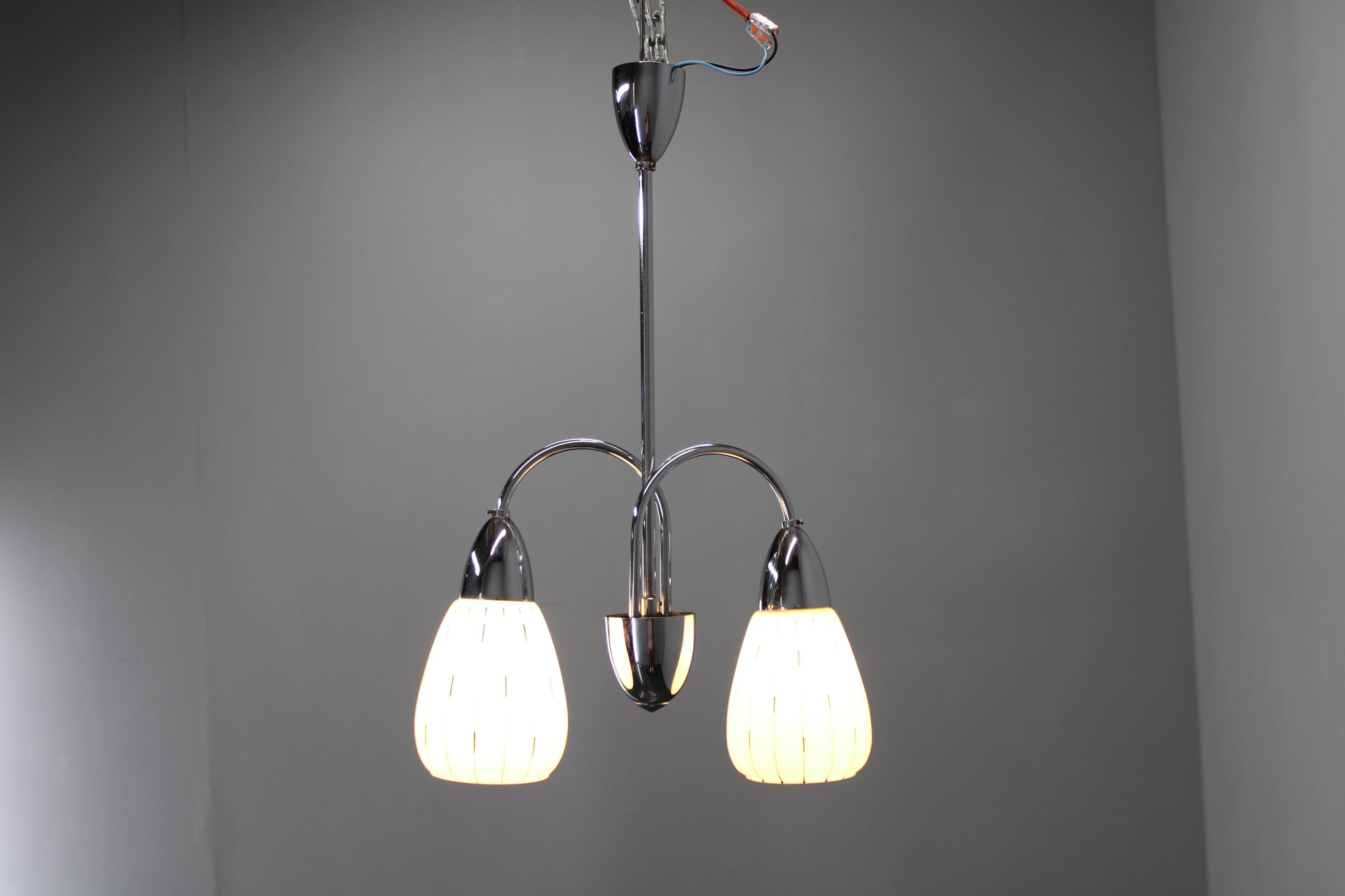 1950s Vintage Chandelier by Instala Decin, Czechoslovakia For Sale 1