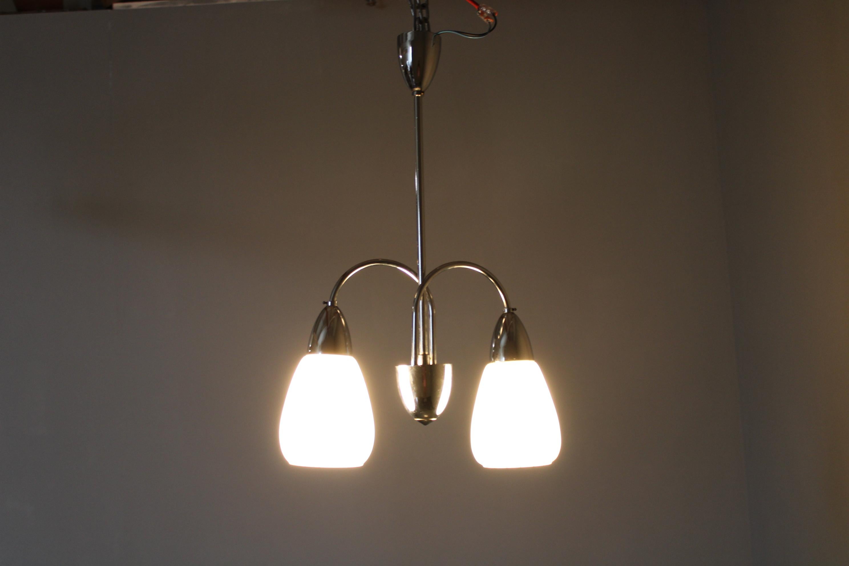 1950s Vintage Chandelier by Instala Decin, Czechoslovakia For Sale 2