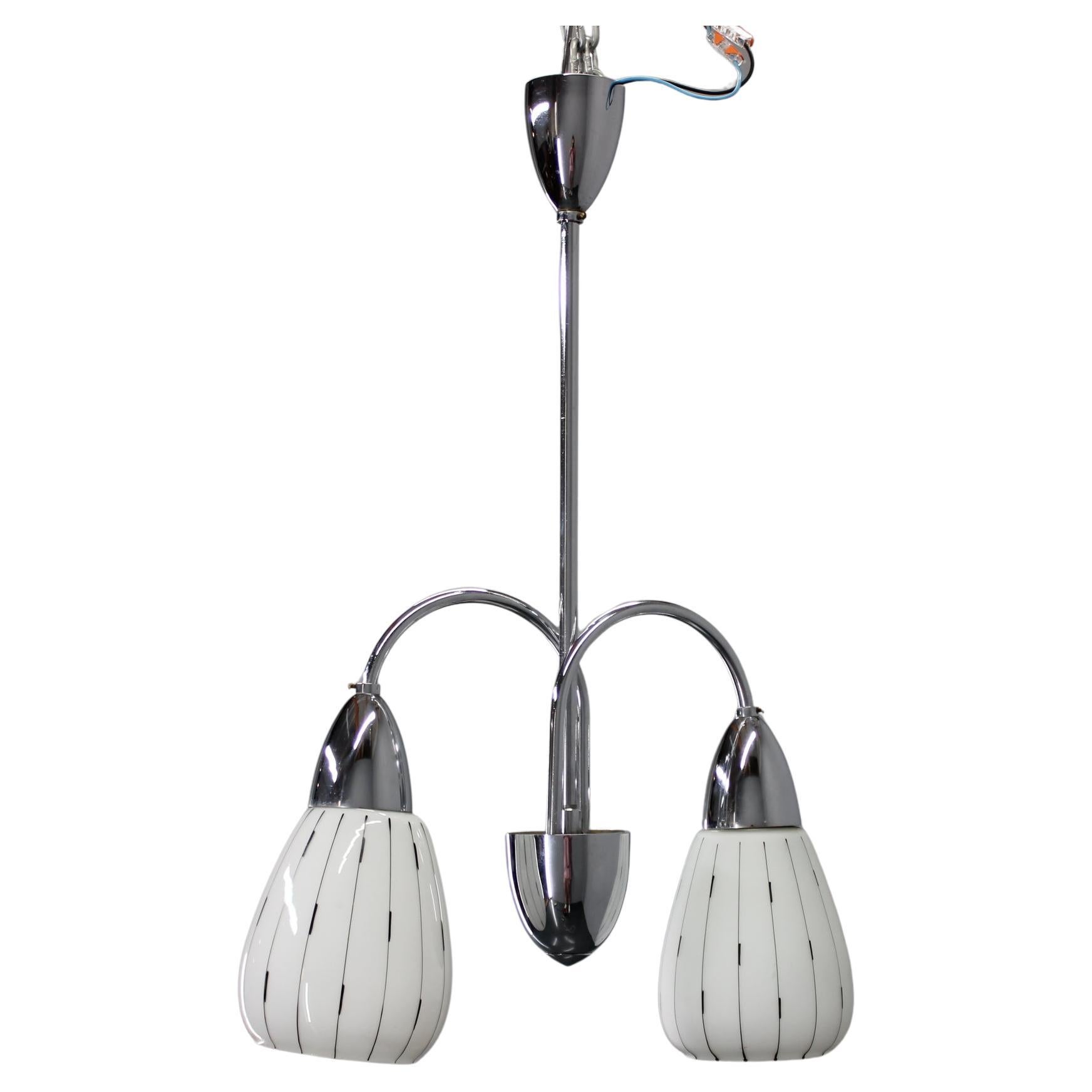 1950s Vintage Chandelier by Instala Decin, Czechoslovakia For Sale