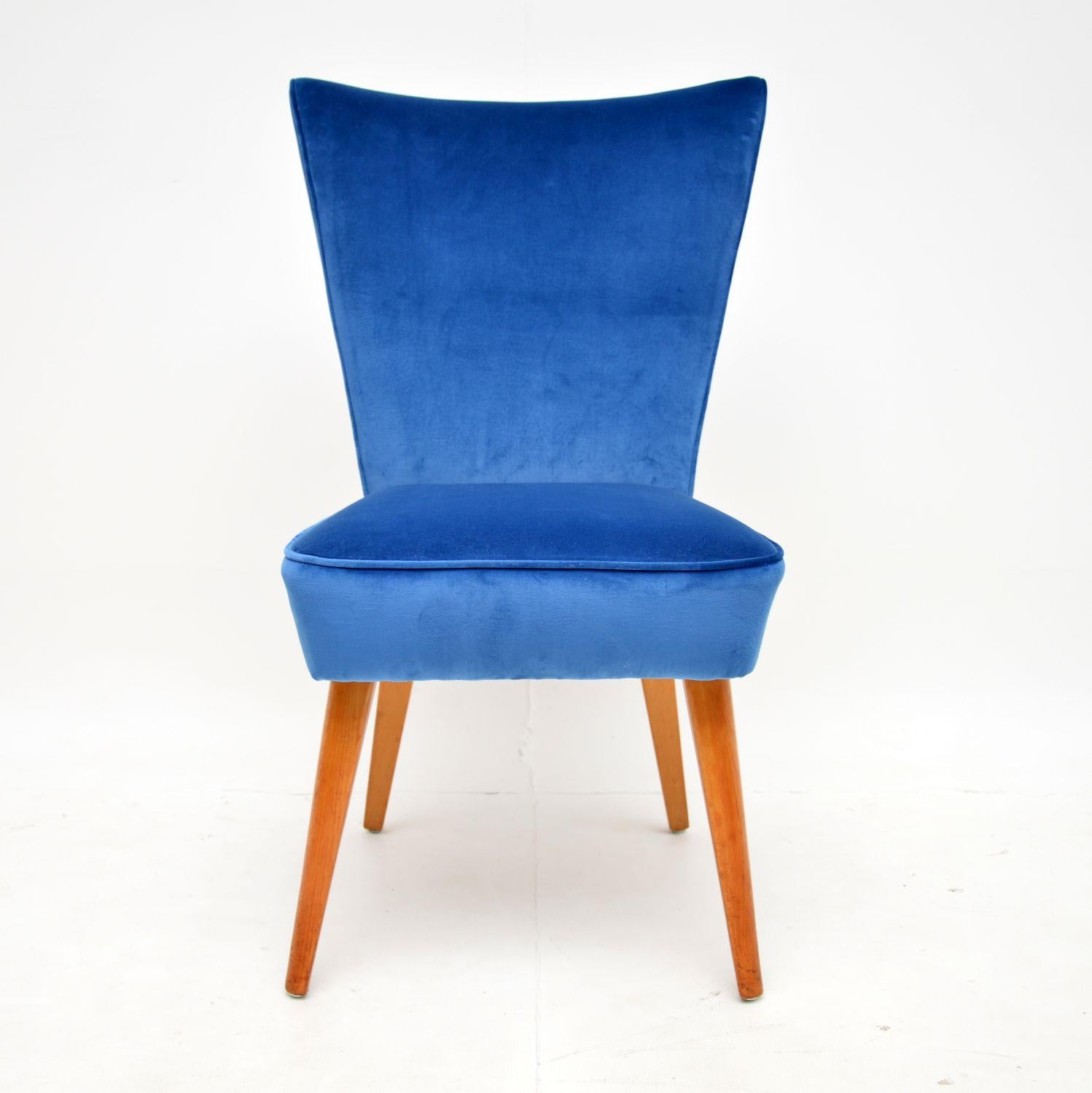 Mid-Century Modern 1950's Vintage Cocktail Chair by Howard Keith For Sale