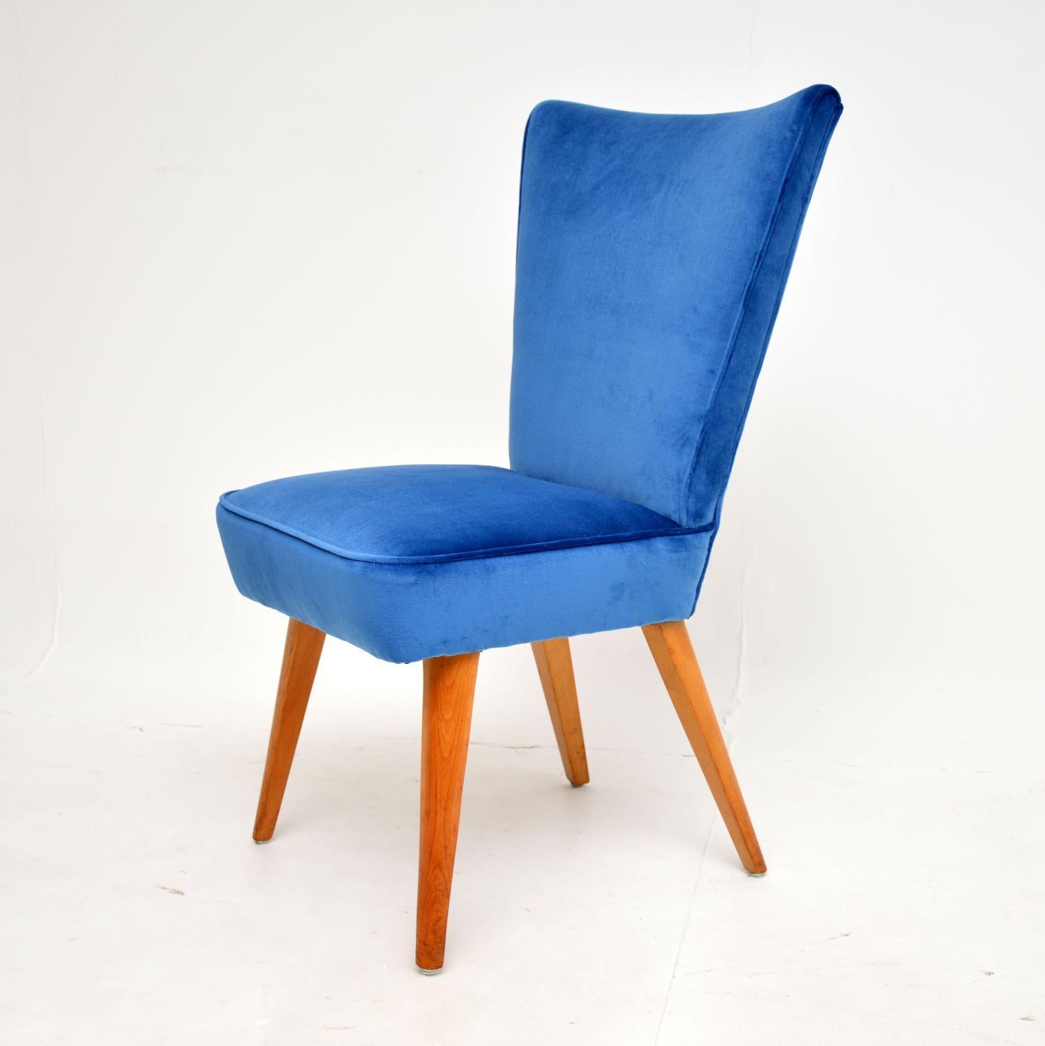 British 1950's Vintage Cocktail Chair by Howard Keith For Sale