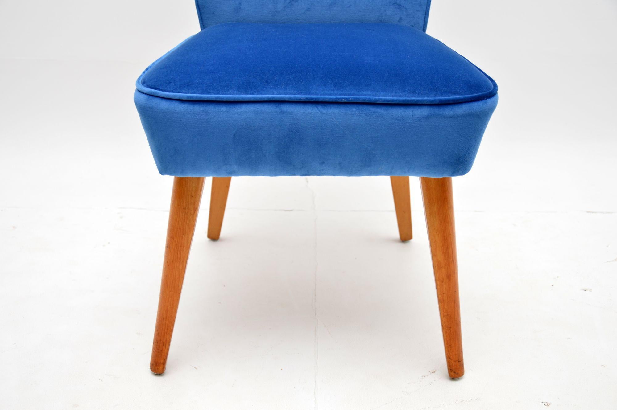 Wood 1950's Vintage Cocktail Chair by Howard Keith For Sale