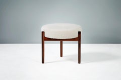 Ottomana in palissandro danese vintage degli anni '50