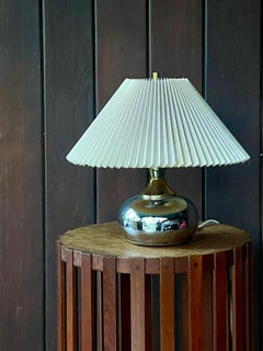 1950s Vintage Danish style Craftsman Teak Pedestal Table Base Basket