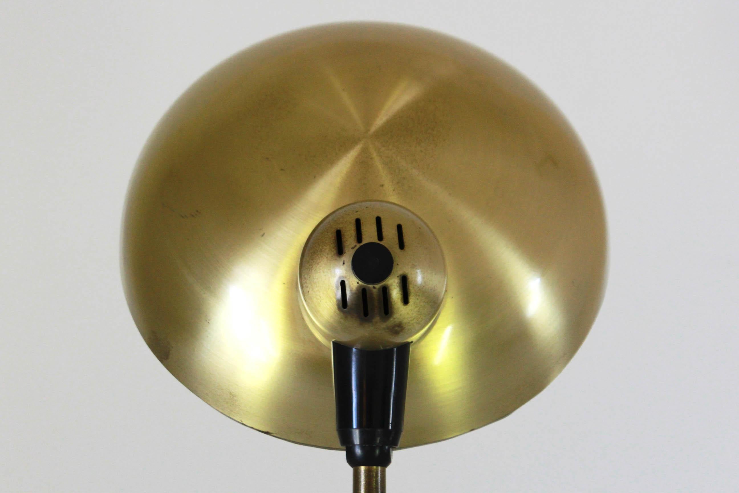 1950s Bauhaus Brass Table Lamp 5